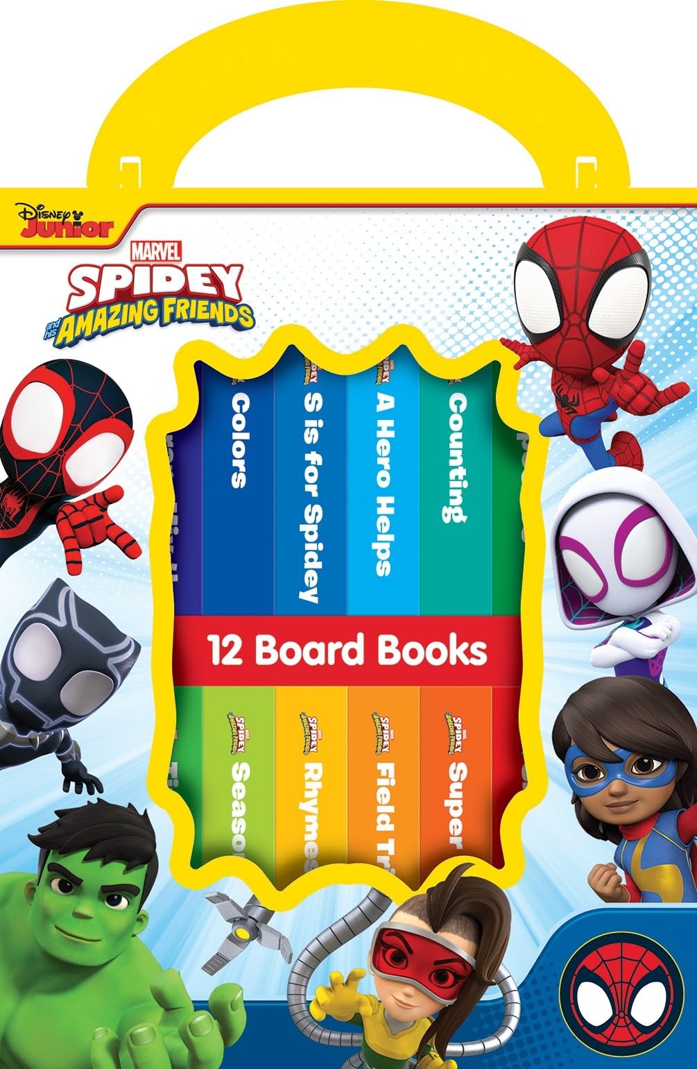 Disney Junior Marvel Spidey and His Amazing Friends: 12 Board Books Non-fiction