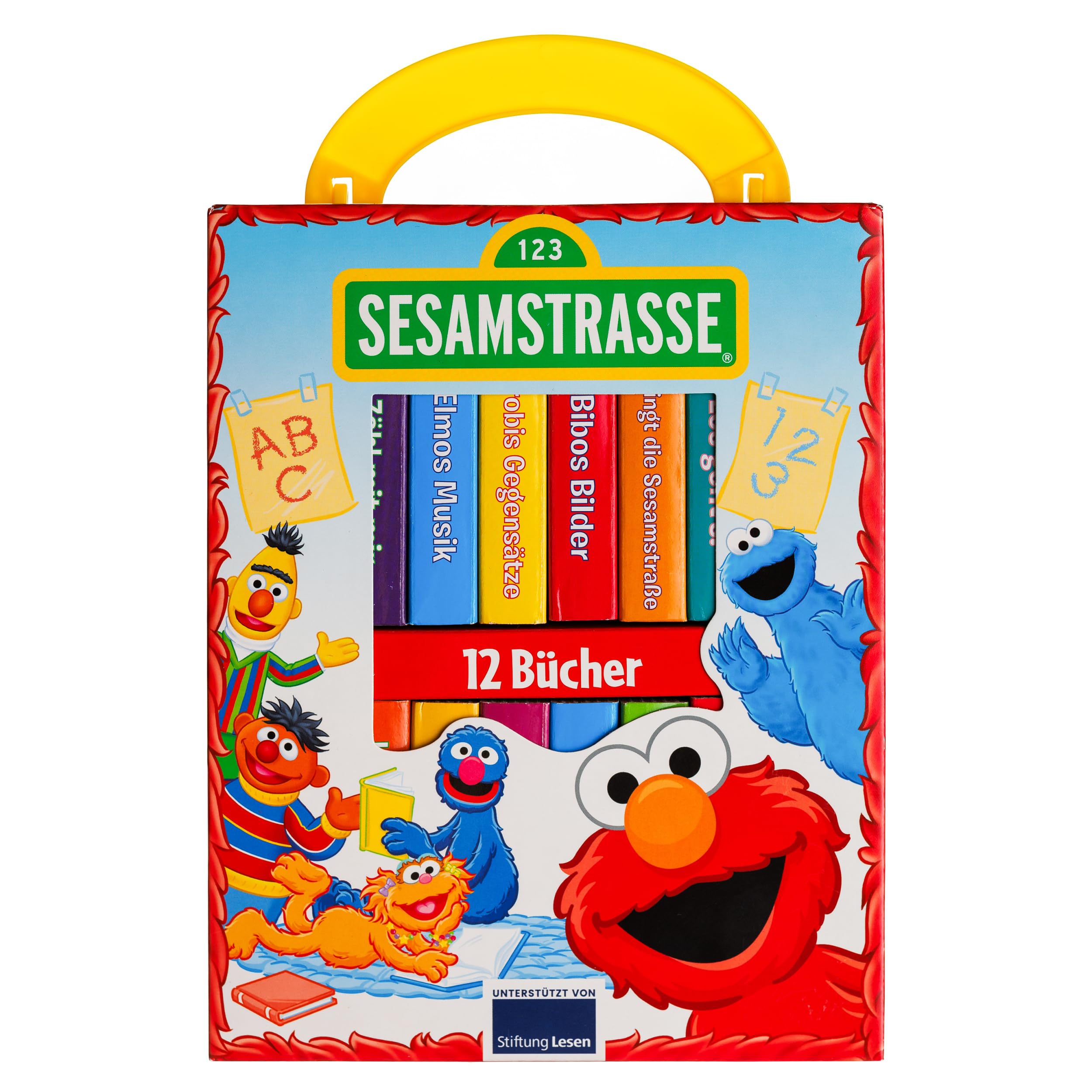 Sesamstraße - Meine erste Bibliothek - Bücherbox mit 12 Pappbilderbüchern: Bücherbox mit 12 Pappbilderbüchern Children's books