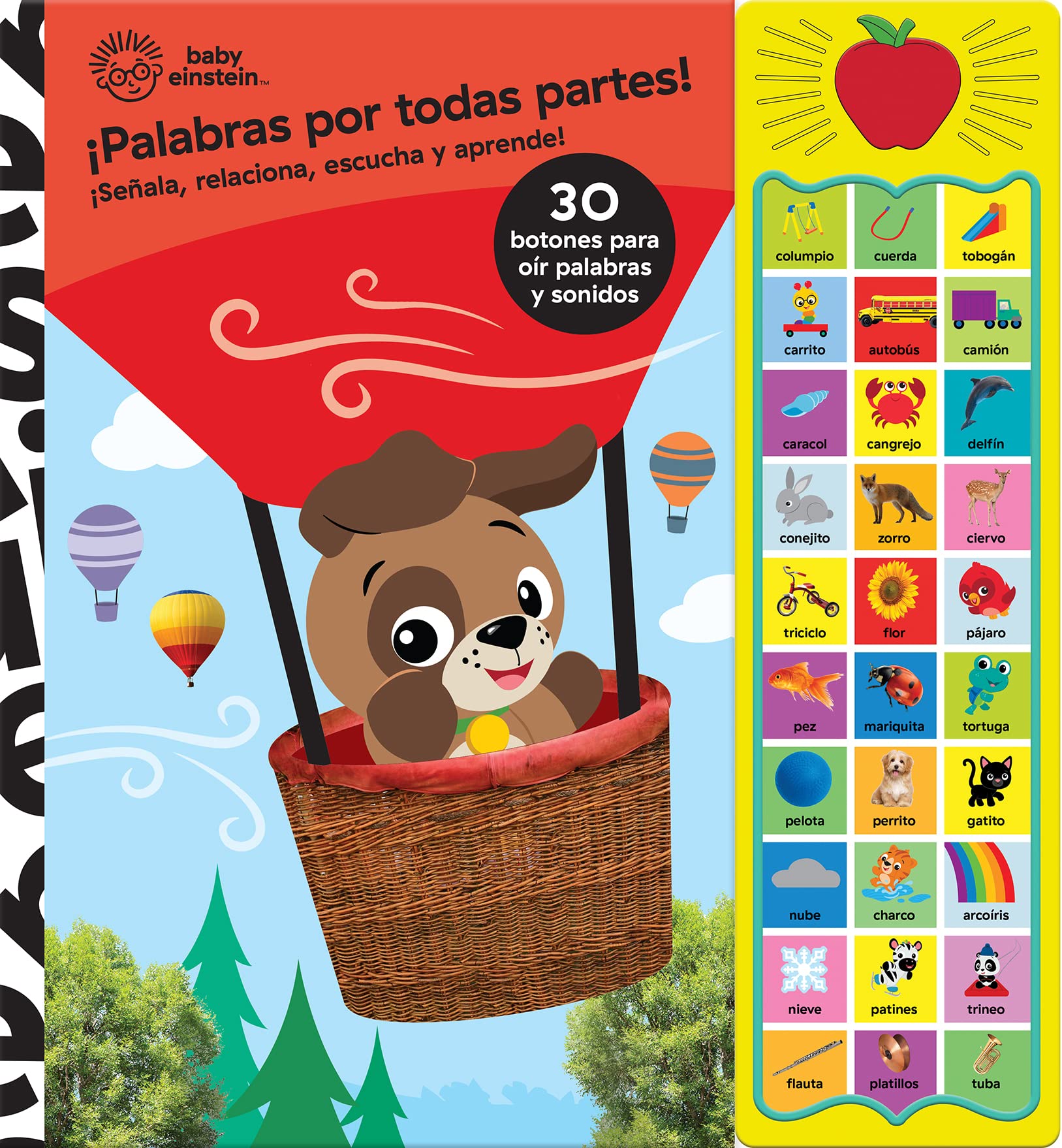 PALABRAS POR TODAS PARTES. BABY EINSTEIN. 30 BOTONES CON VOZ Y SONIDOS book