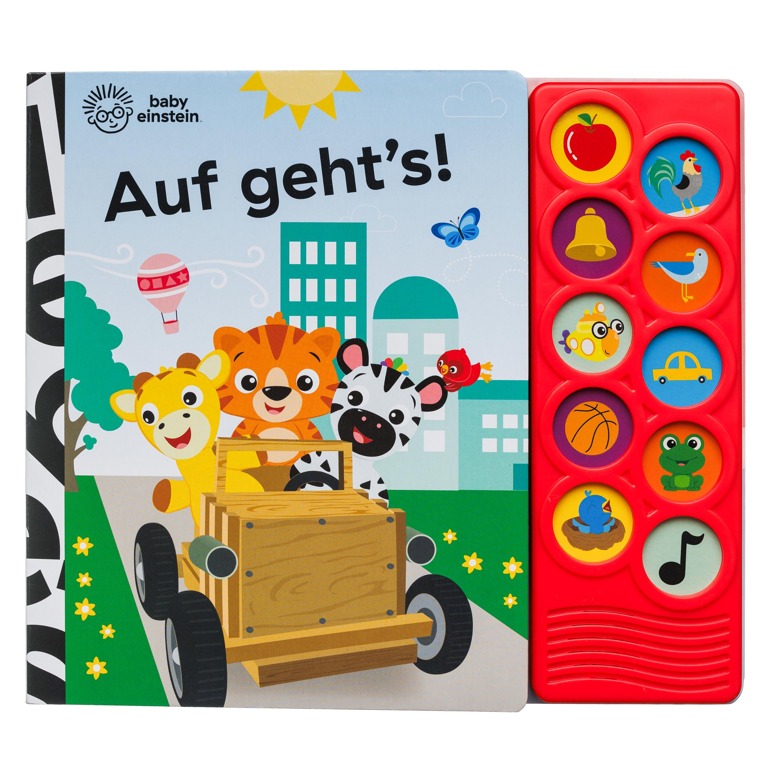 Baby Einstein - Auf geht's! - Interaktives Pappbilderbuch mit 10 lustigen Geräuschen für Kinder ab 18 Monaten Children's books