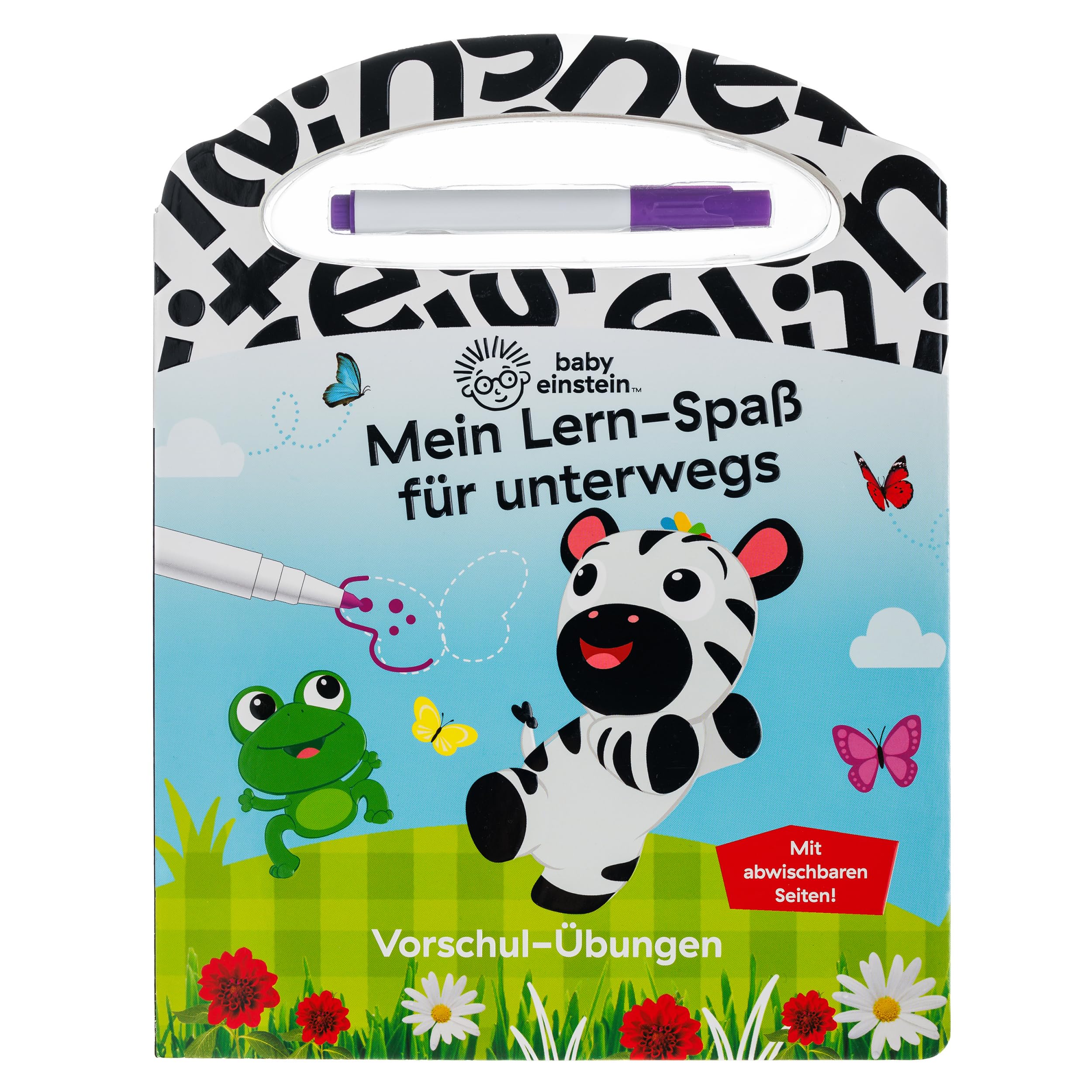 Baby Einstein - Mein Lern-Spaß für unterwegs - Vorschul-Übungen - Pappbilderbuch mit Stift und abwischbaren Seiten ab 3 Jahren Tiptoi & Games