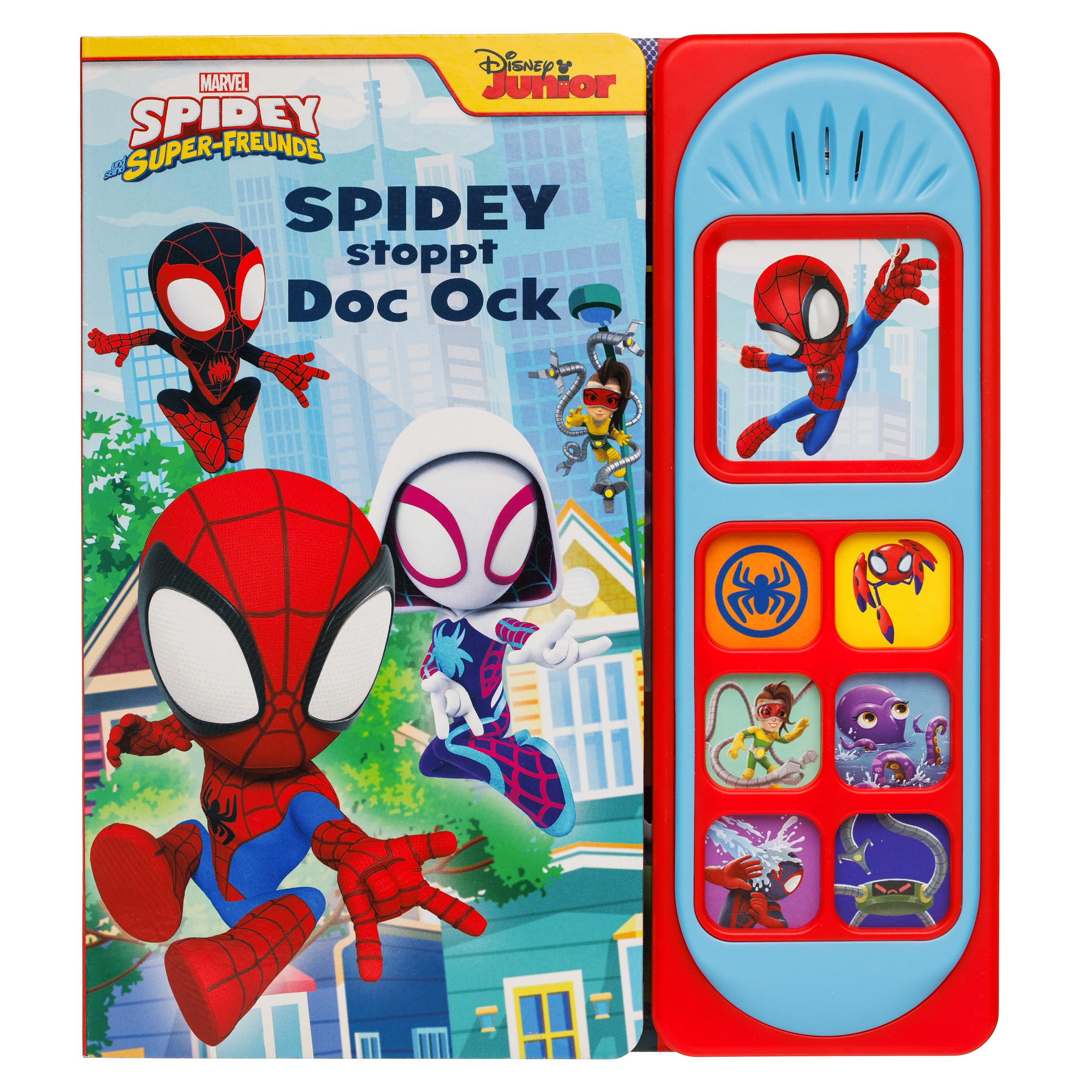 Marvel Spidey und seine Super-Freunde - Spidey stoppt Doc Ock - Soundbuch - Pappbilderbuch mit 7 netz-takulären Geräuschen Children's books