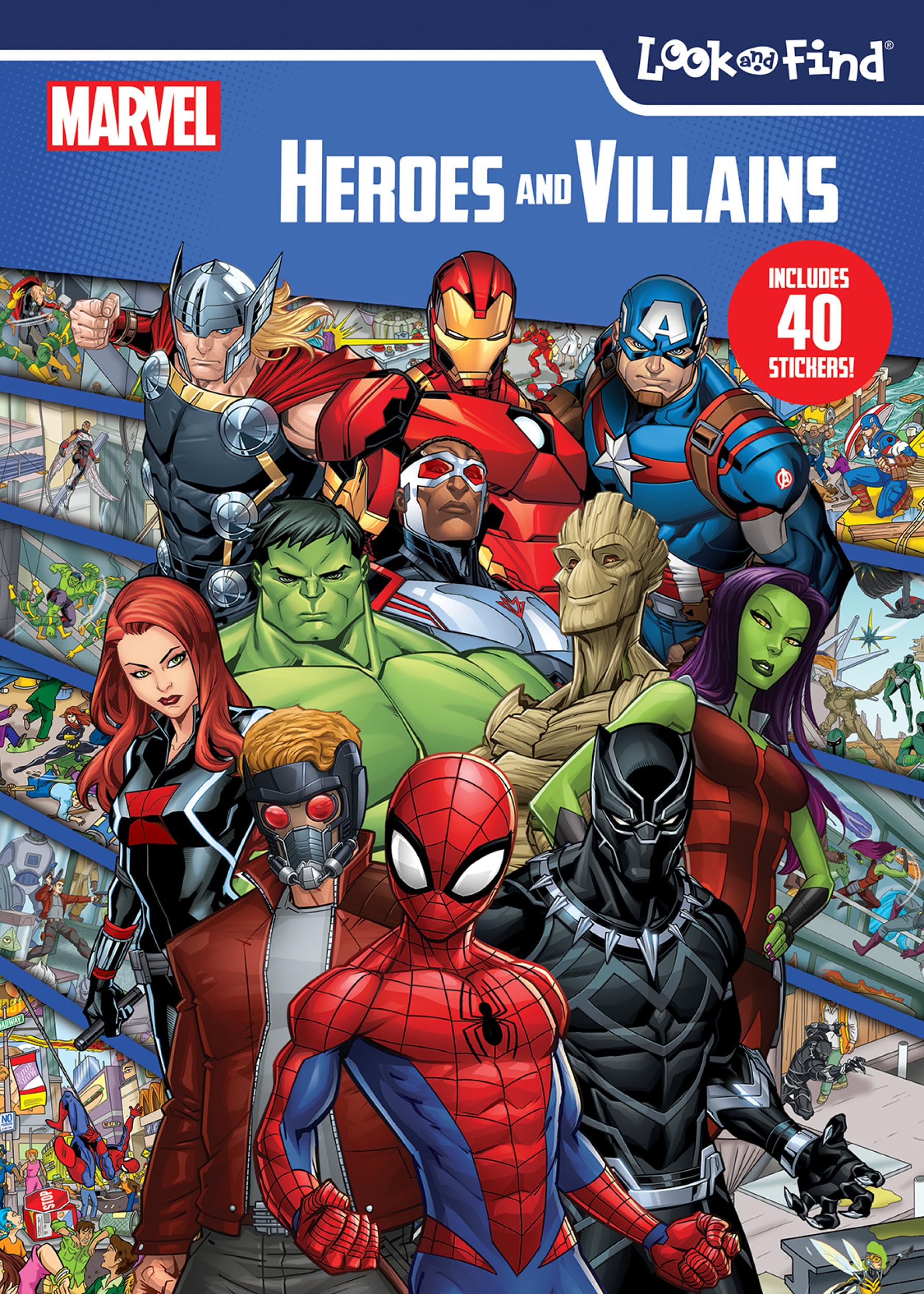 Marvel: Heroes and Villains Look and Find Manga