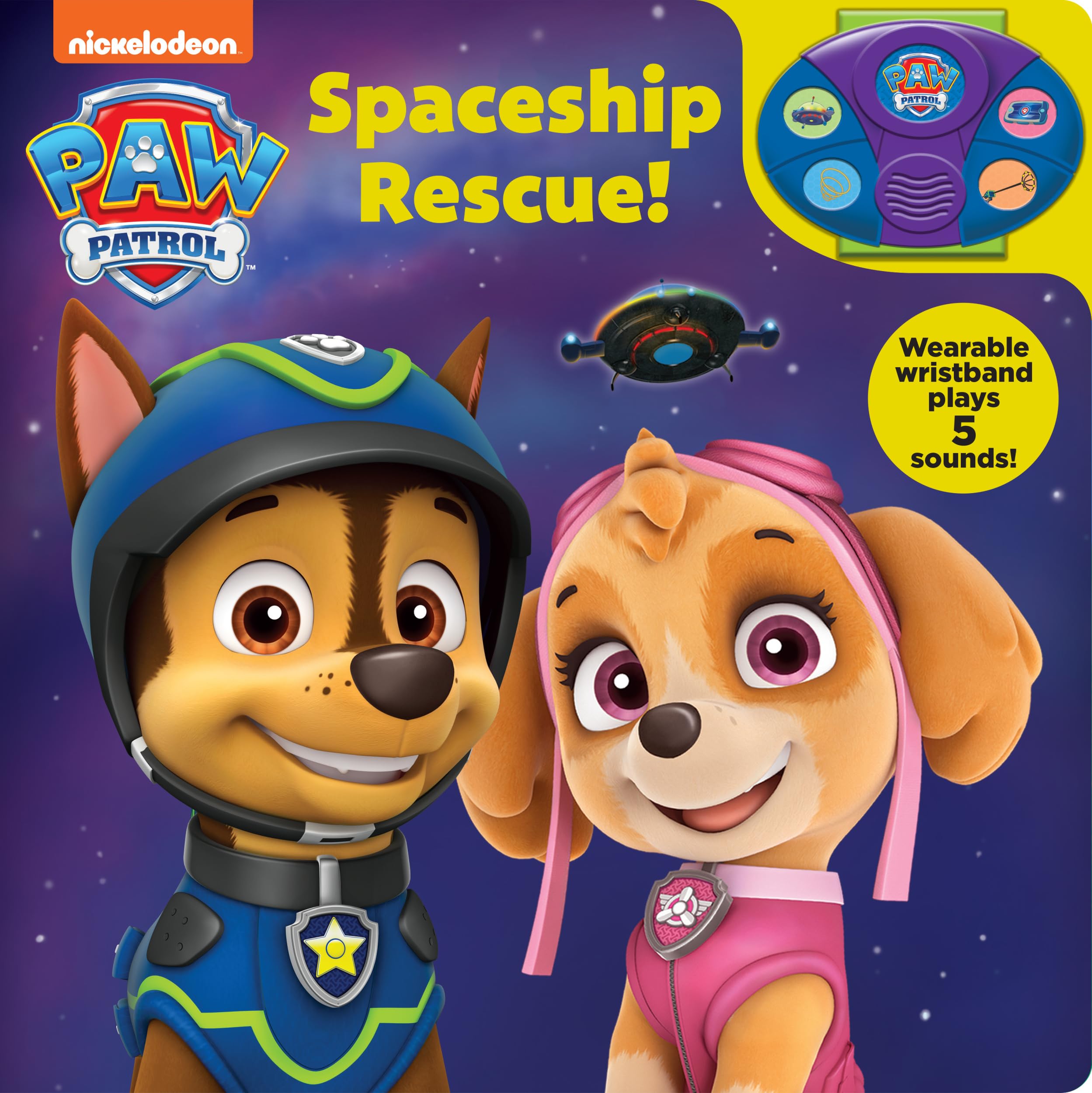 Nickelodeon Paw Patrol: Spaceship Rescue! Book and Wristband Sound Book - PI Kids book