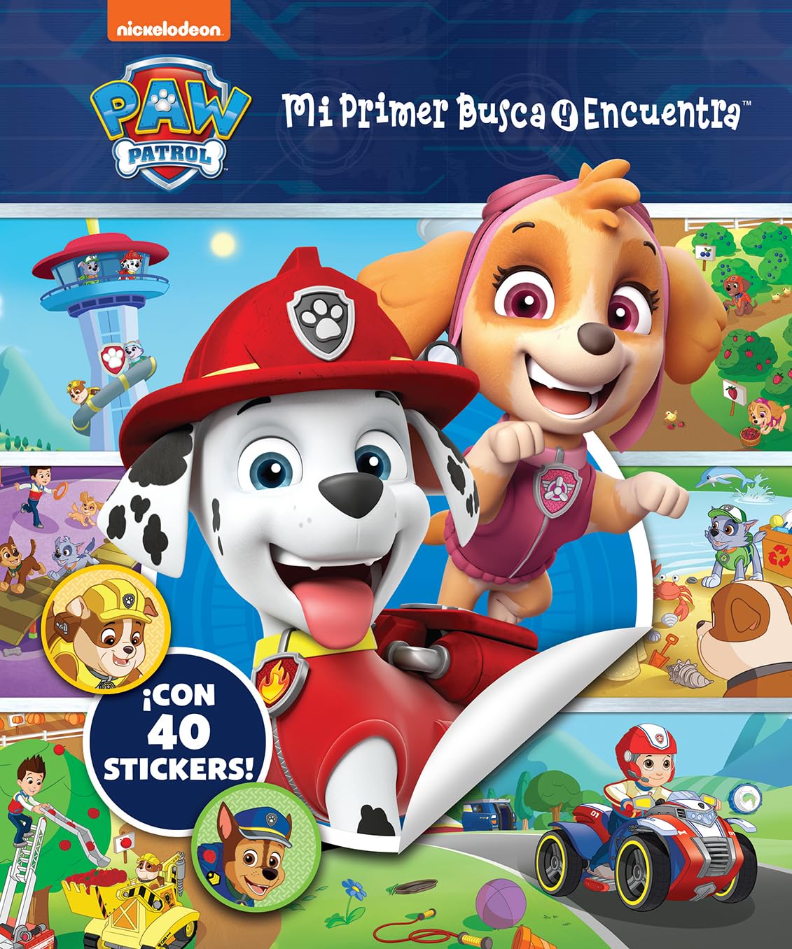 First Look and Find & Stickers Spanish Paw Patrol book