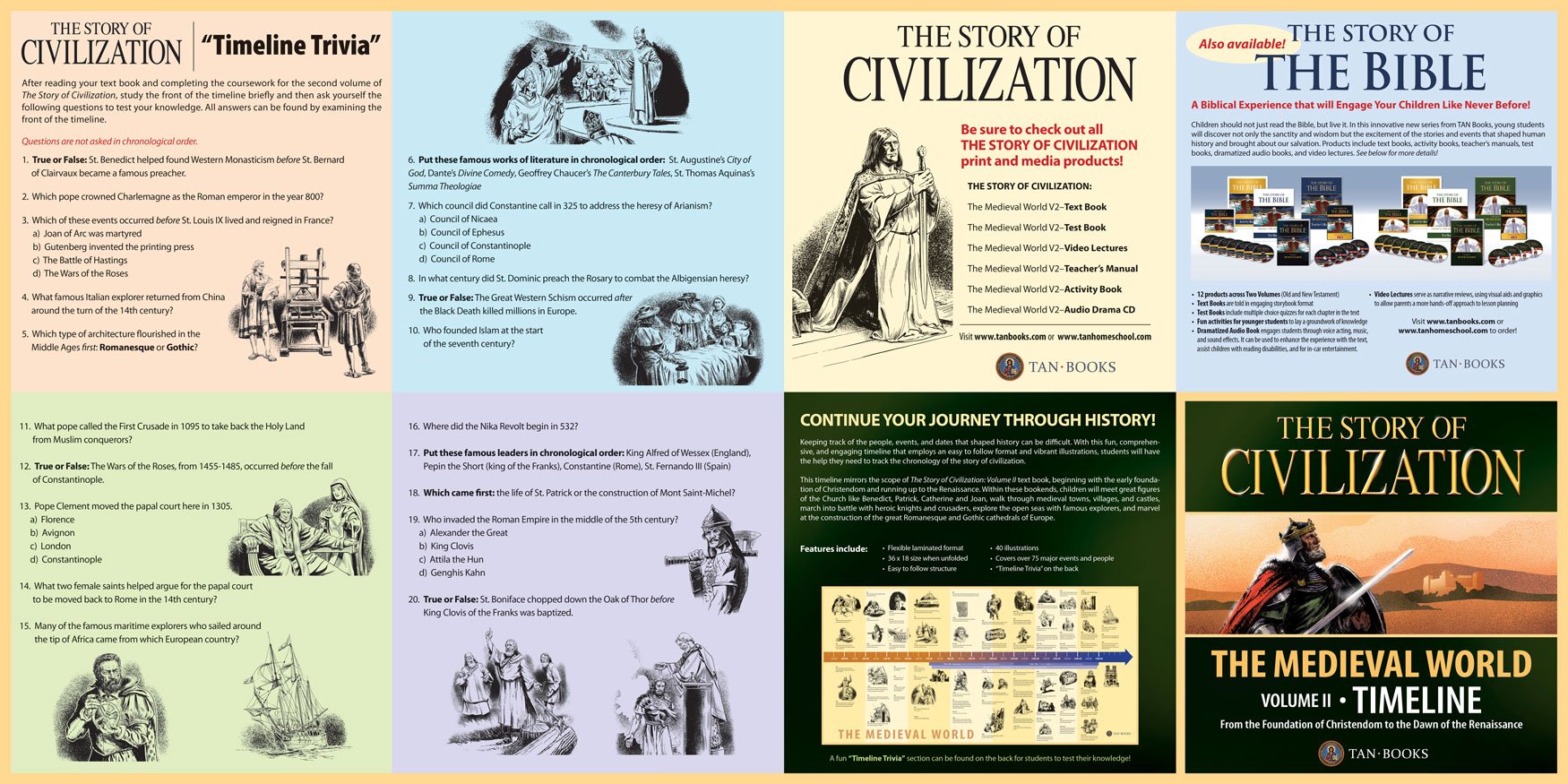 The Story of Civilization: The Medieval World Timeline Study Guides