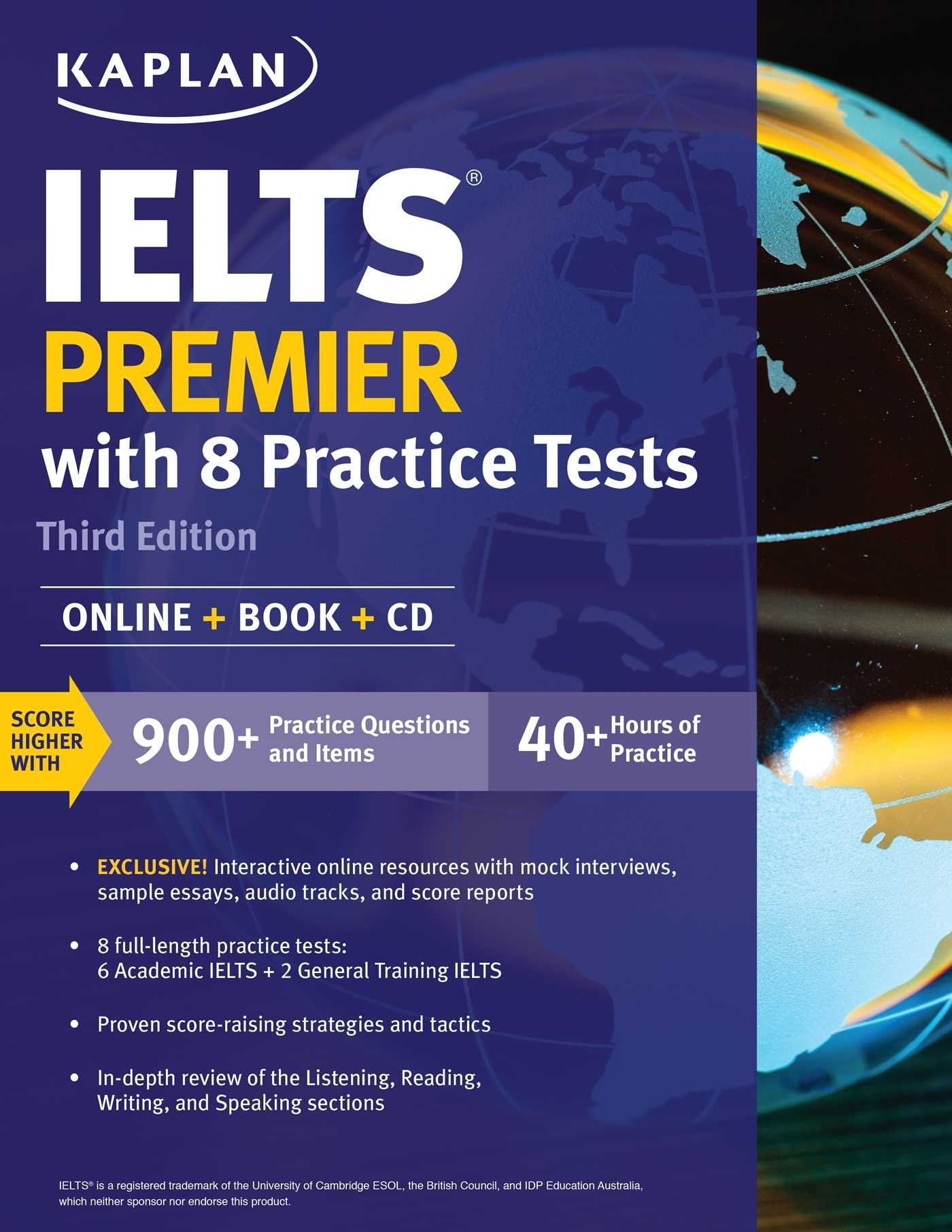 IELTS Premier with 8 Practice Tests: Online + Book + CD (Kaplan Test Prep) Contemporary literature Books