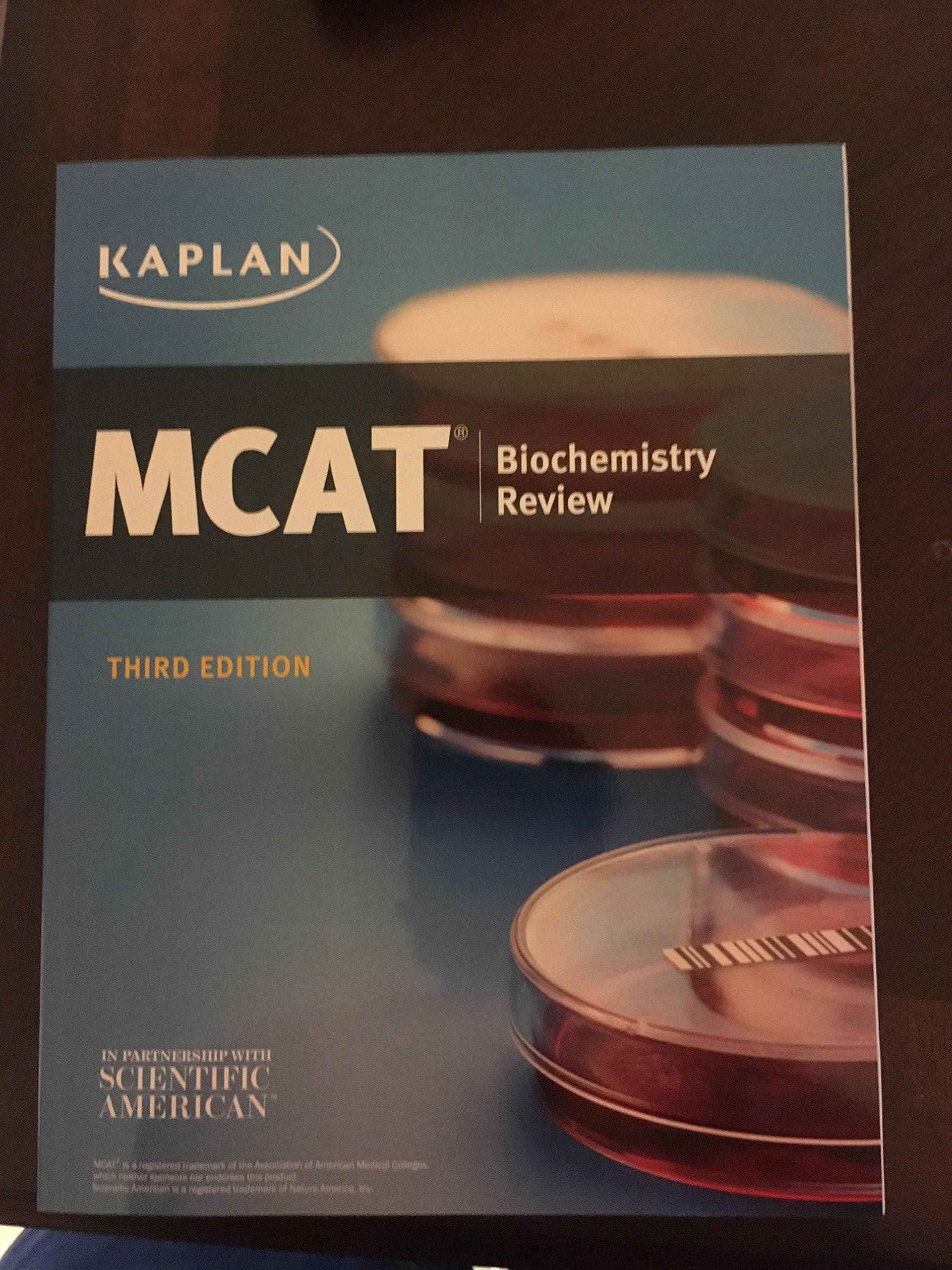 Kaplan MCAT Biochemistry Review 3rd Edition Books