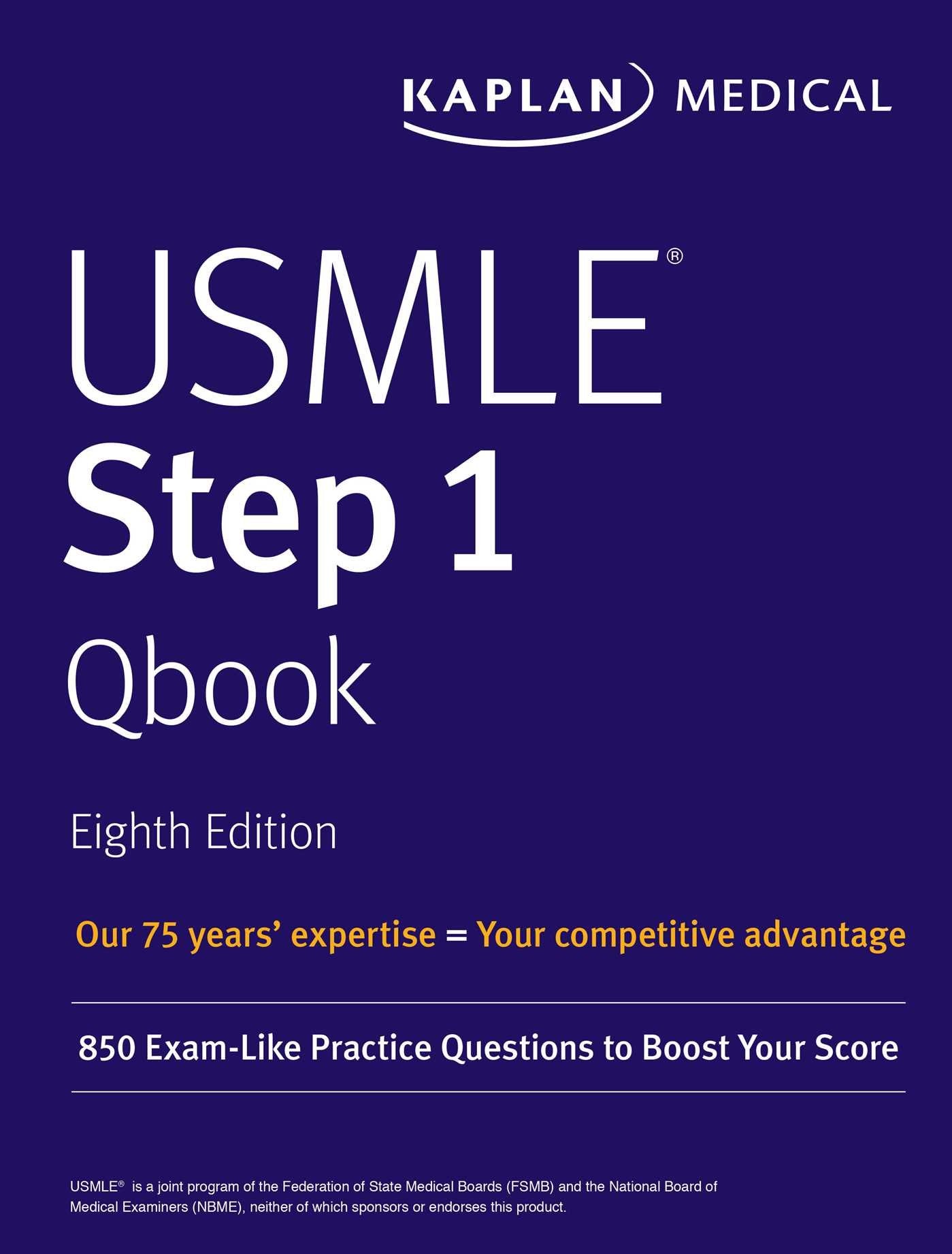 USMLE Step 1 Qbook: 850 Exam-Like Practice Questions to Boost Your Score (USMLE Prep) Medicine