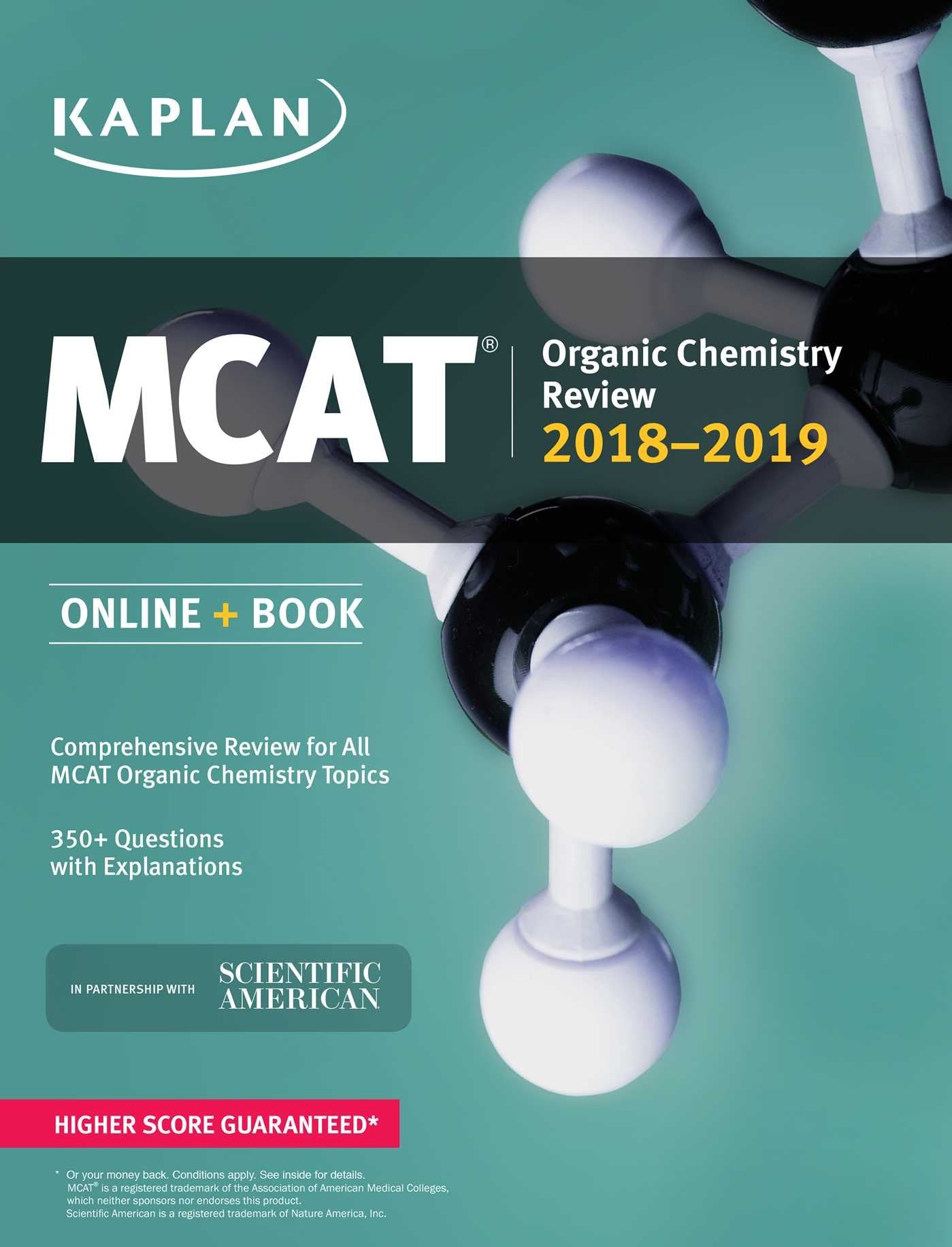 MCAT Organic Chemistry Review 2018-2019: Online + Book (Kaplan Test Prep) Study Guides