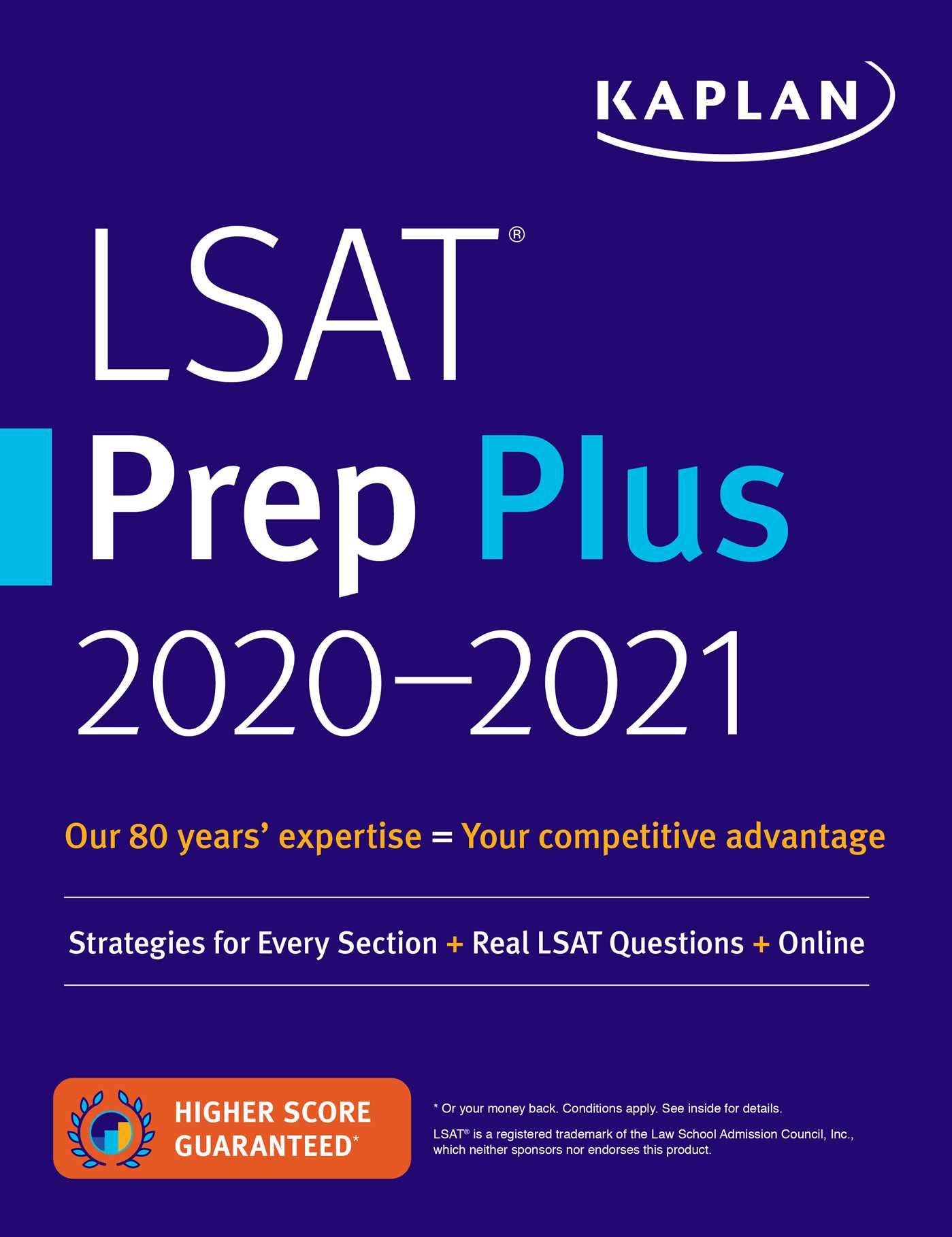 LSAT Prep Plus 2020-2021: Strategies for Every Section + Real LSAT Questions + Online (Kaplan Test Prep) Law