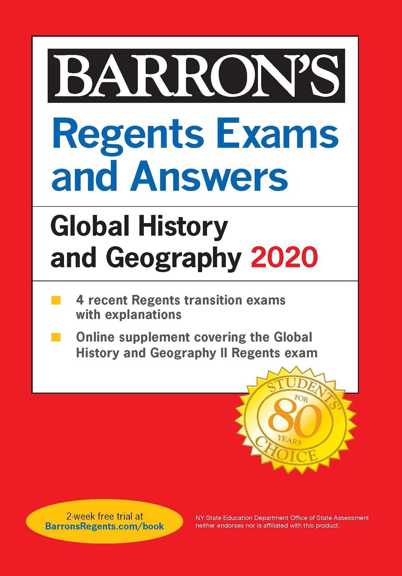 Regents Exams and Answers: Global History and Geography 2020 (Barron's Regents NY) Social Sciences