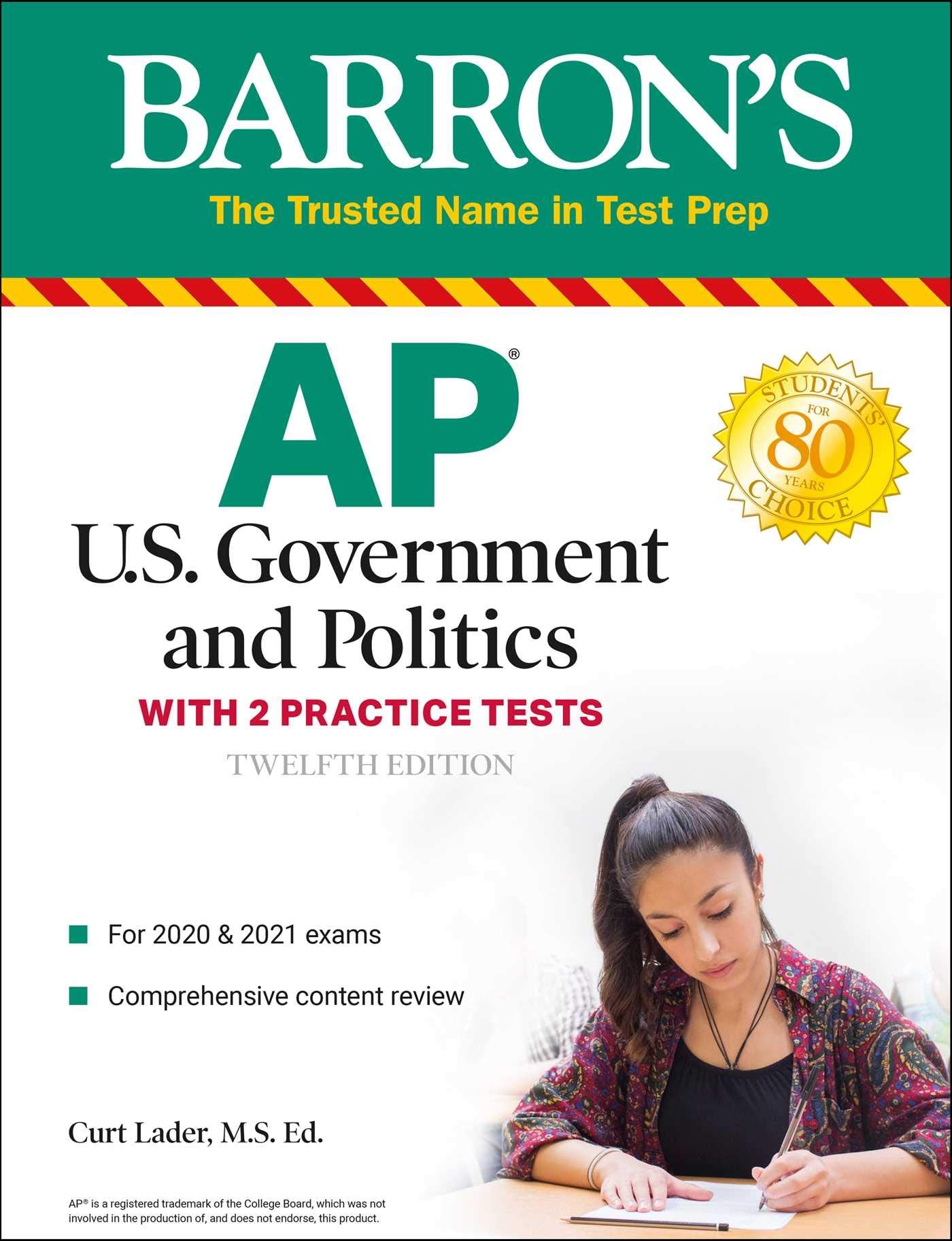 AP US Government and Politics: With 2 Practice Tests (Barron's Test Prep) Business, Finance & Career