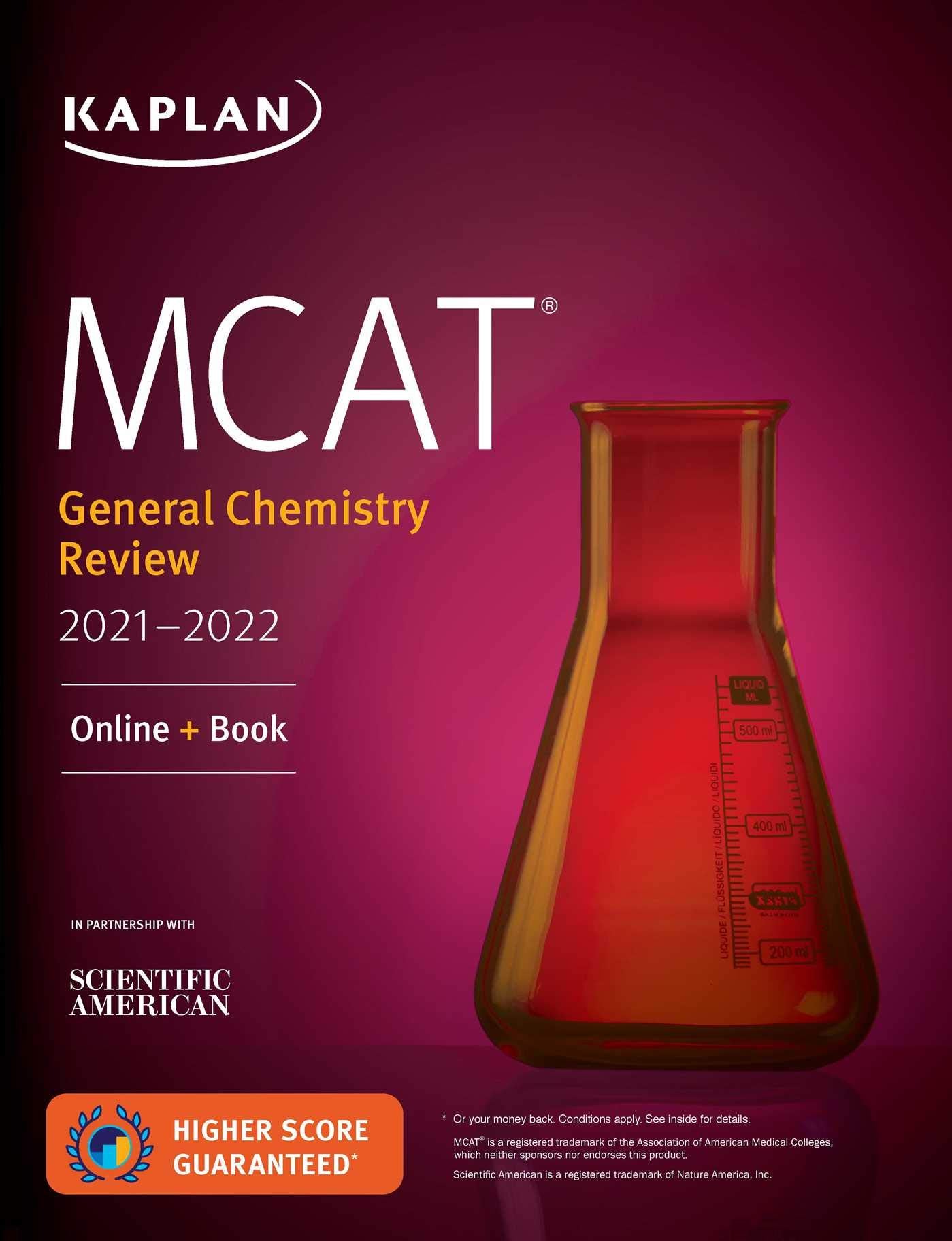 MCAT General Chemistry Review 2021-2022: Online + Book (Kaplan Test Prep) Medicine