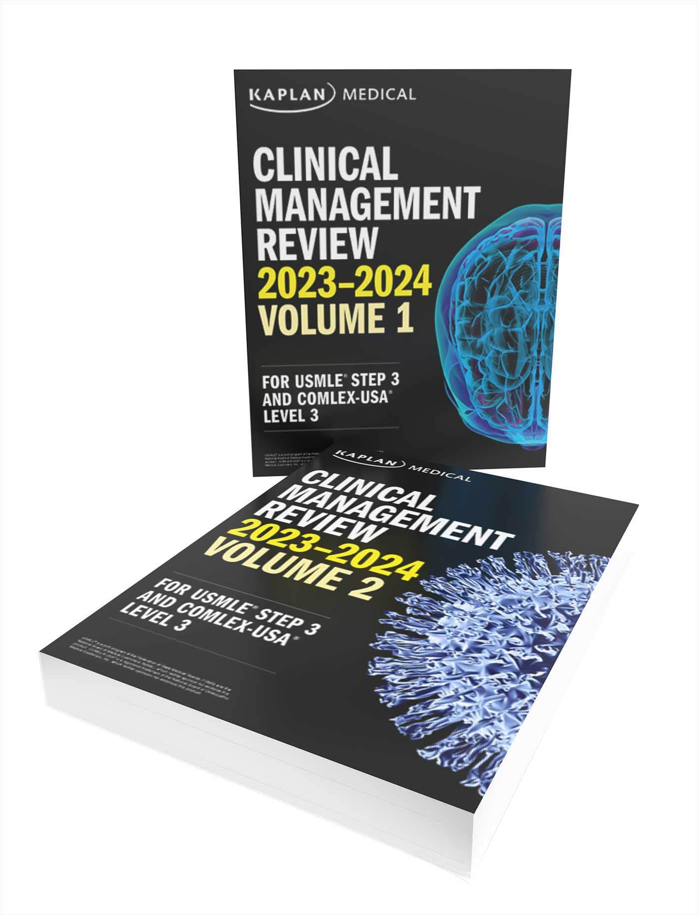 Clinical Management Complete 2-Book Subject Review 2023-2024: Lecture Notes for USMLE Step 3 and COMLEX-USA Level 3 (USMLE Prep) Medicine