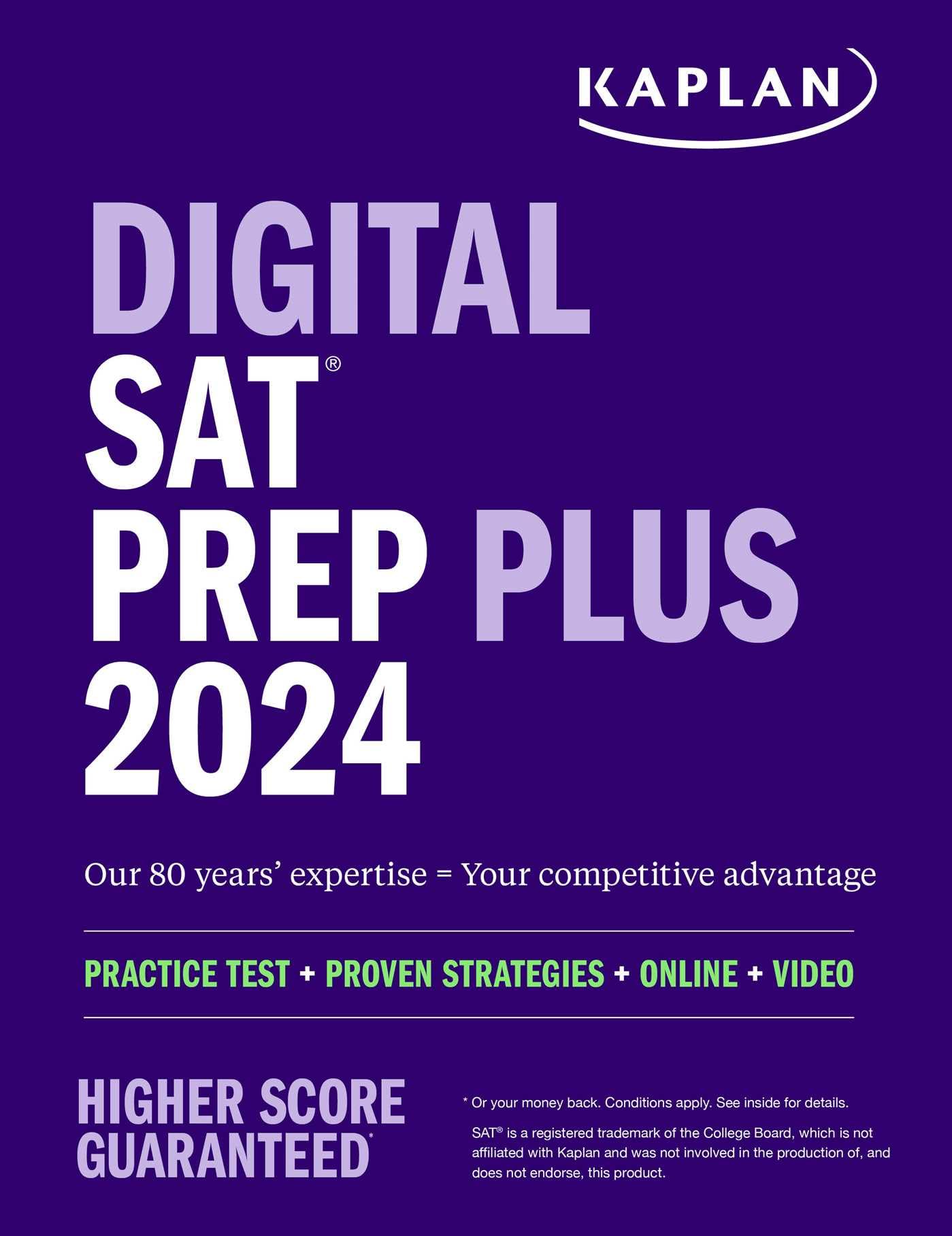 Product Image: Digital SAT Prep Plus 2024: Prep Book, 1 Realistic Full Length Practice Test, 700+ Practice Questions