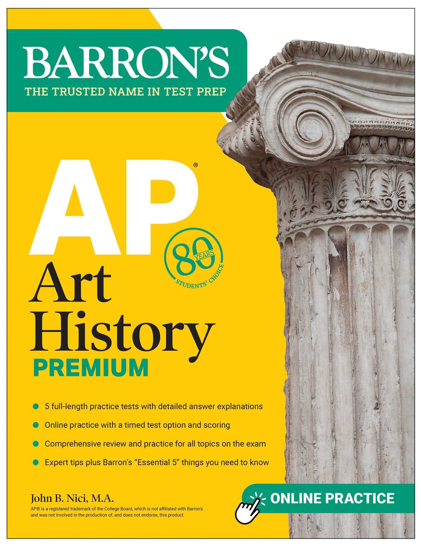 AP Art History Premium, Sixth Edition: Prep Book with 5 Practice Tests + Comprehensive Review + Online Practice (Barron's AP Prep) Film, Art & Culture