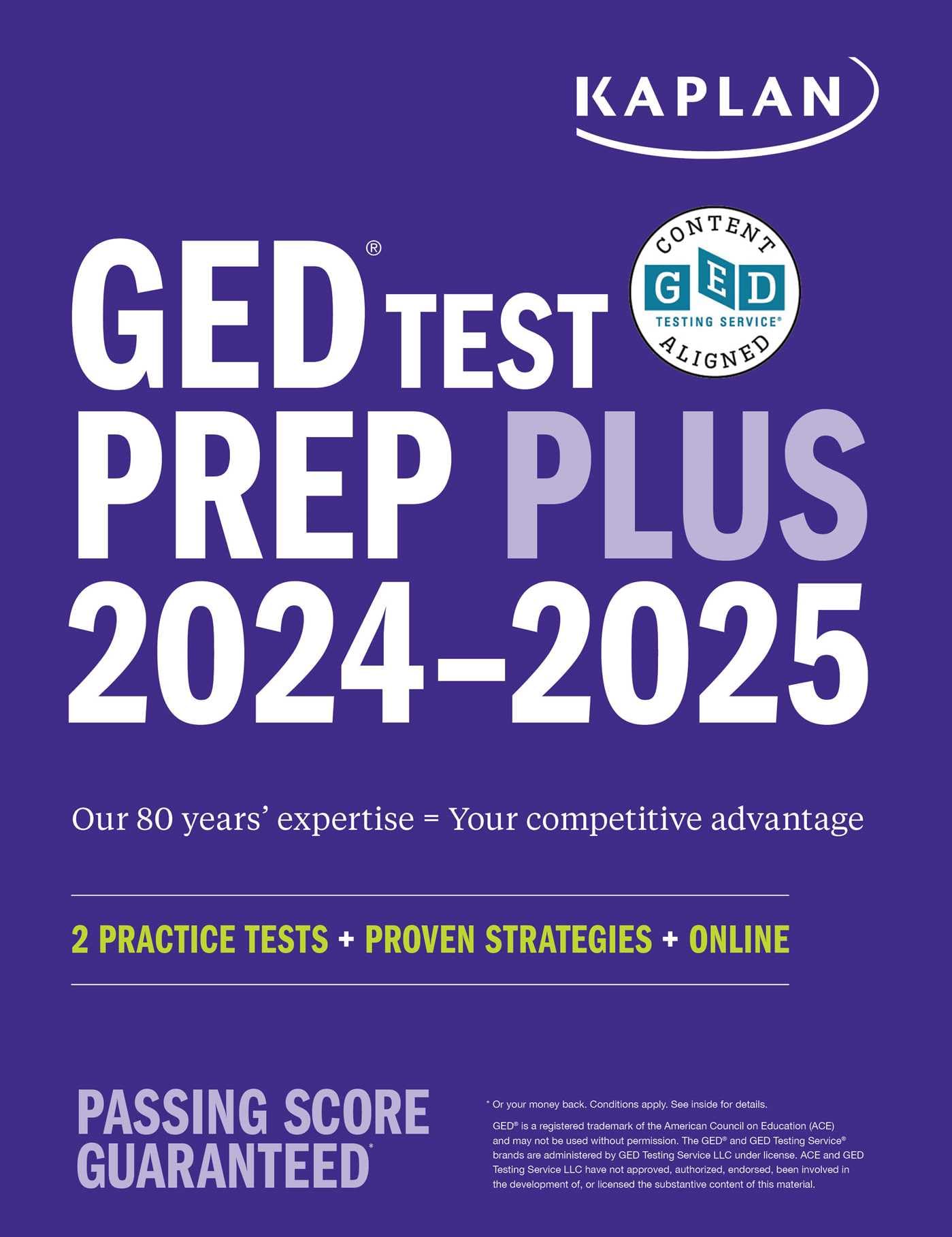 GED Test Prep Plus 2024-2025: Includes a Diagnostic Pretest, 2 Full Length Practice Tests, 1000+ Practice Questions, and 60+ Online Videos: Includes 2 ... Online Video Instruction (Kaplan Test Prep) Study Guides