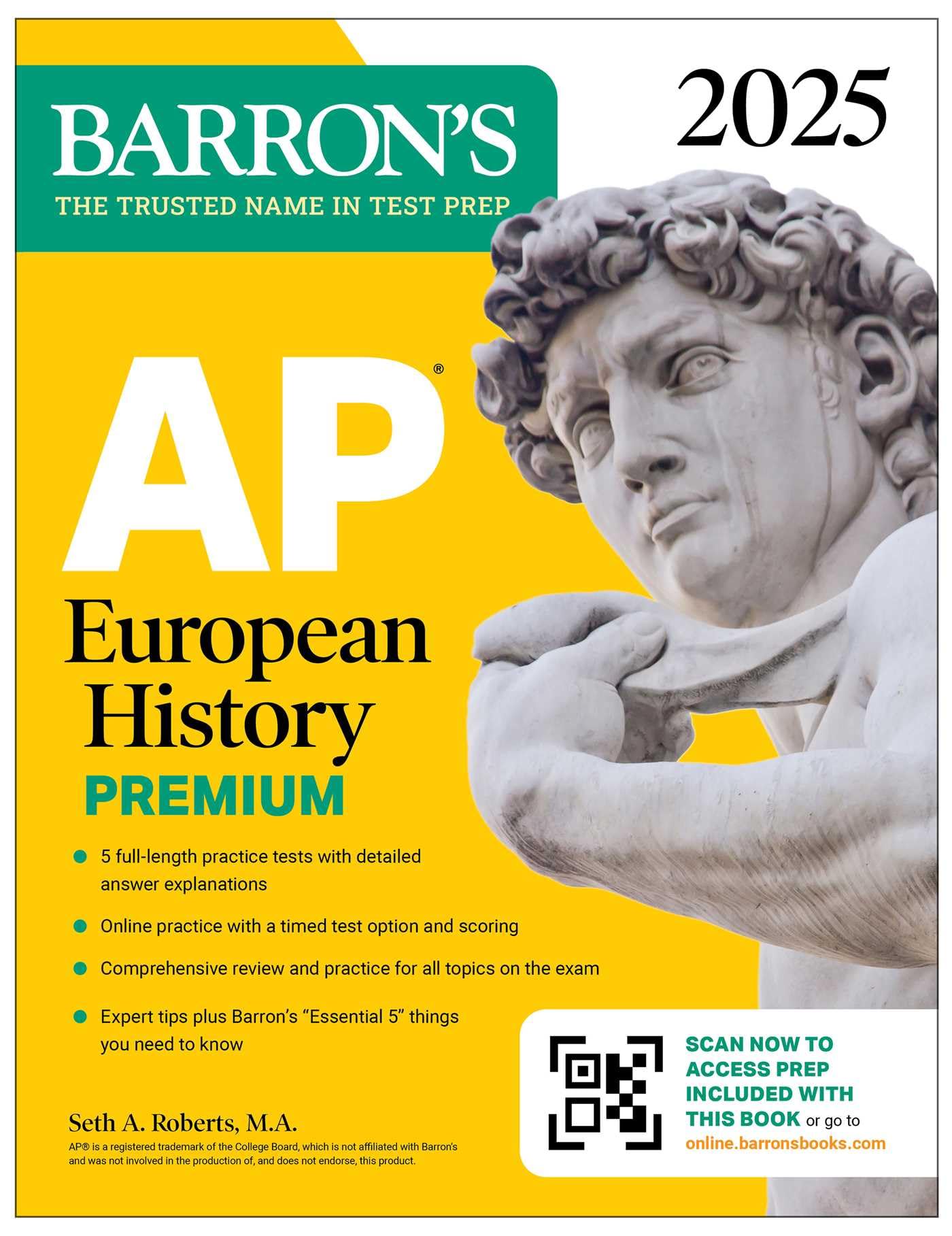 AP European History Premium, 2025: Prep Book with 5 Practice Tests + Comprehensive Review + Online Practice (Barron's AP Prep) Study Guides