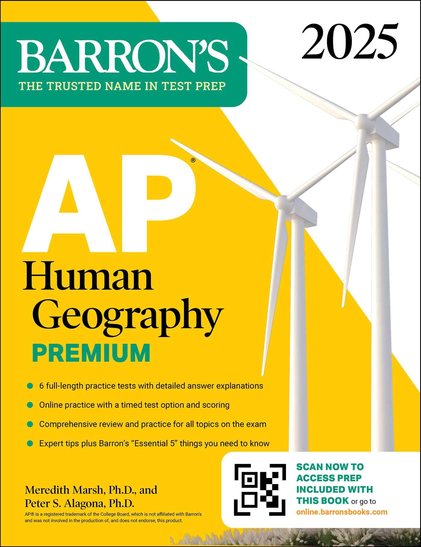 AP Human Geography Premium, 2025: Prep Book with 6 Practice Tests + Comprehensive Review + Online Practice (Barron's AP Prep) Social Sciences