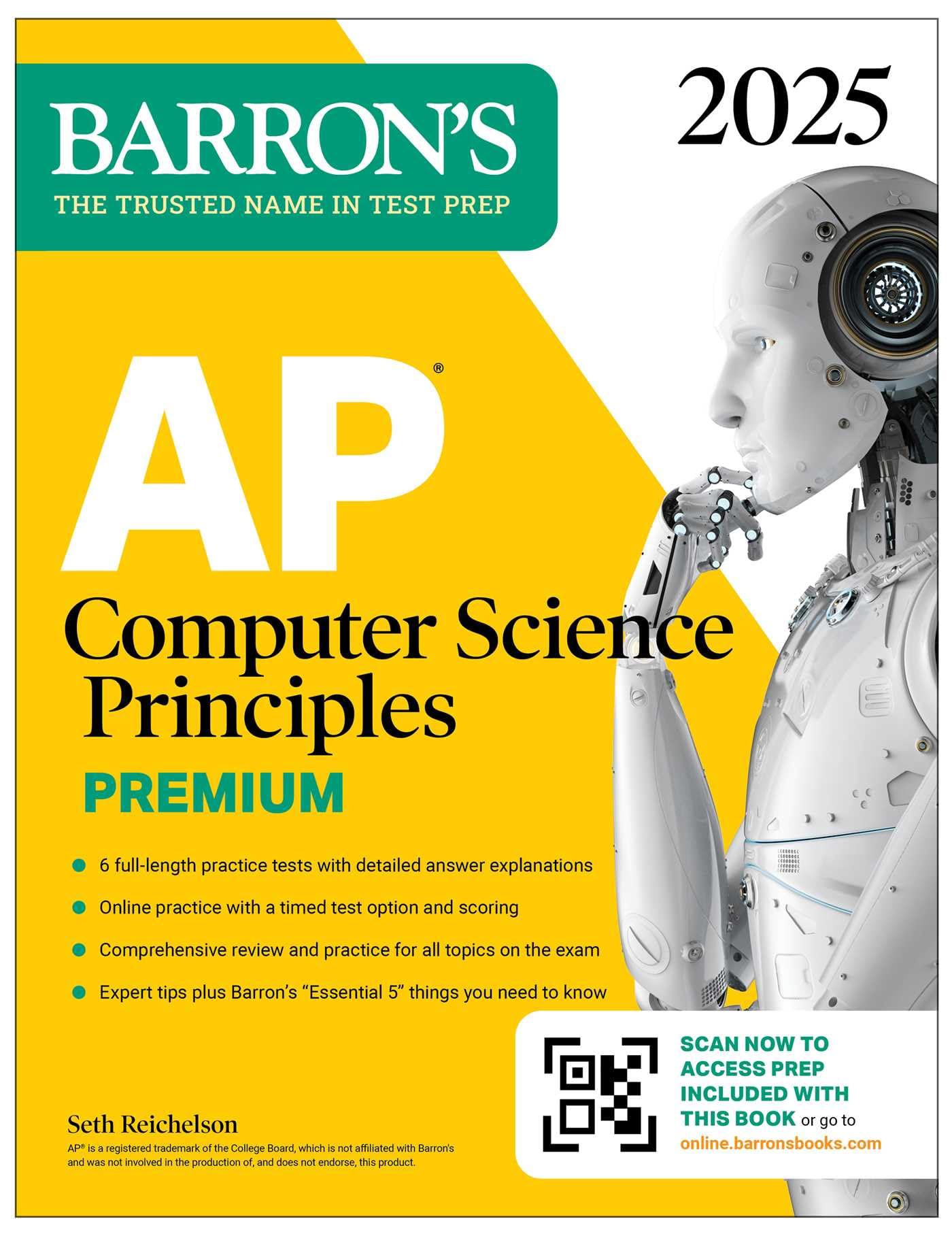 AP Computer Science Principles Premium, 2025: Prep Book with 6 Practice Tests + Comprehensive Review + Online Practice (Barron's AP Prep) Computer Science