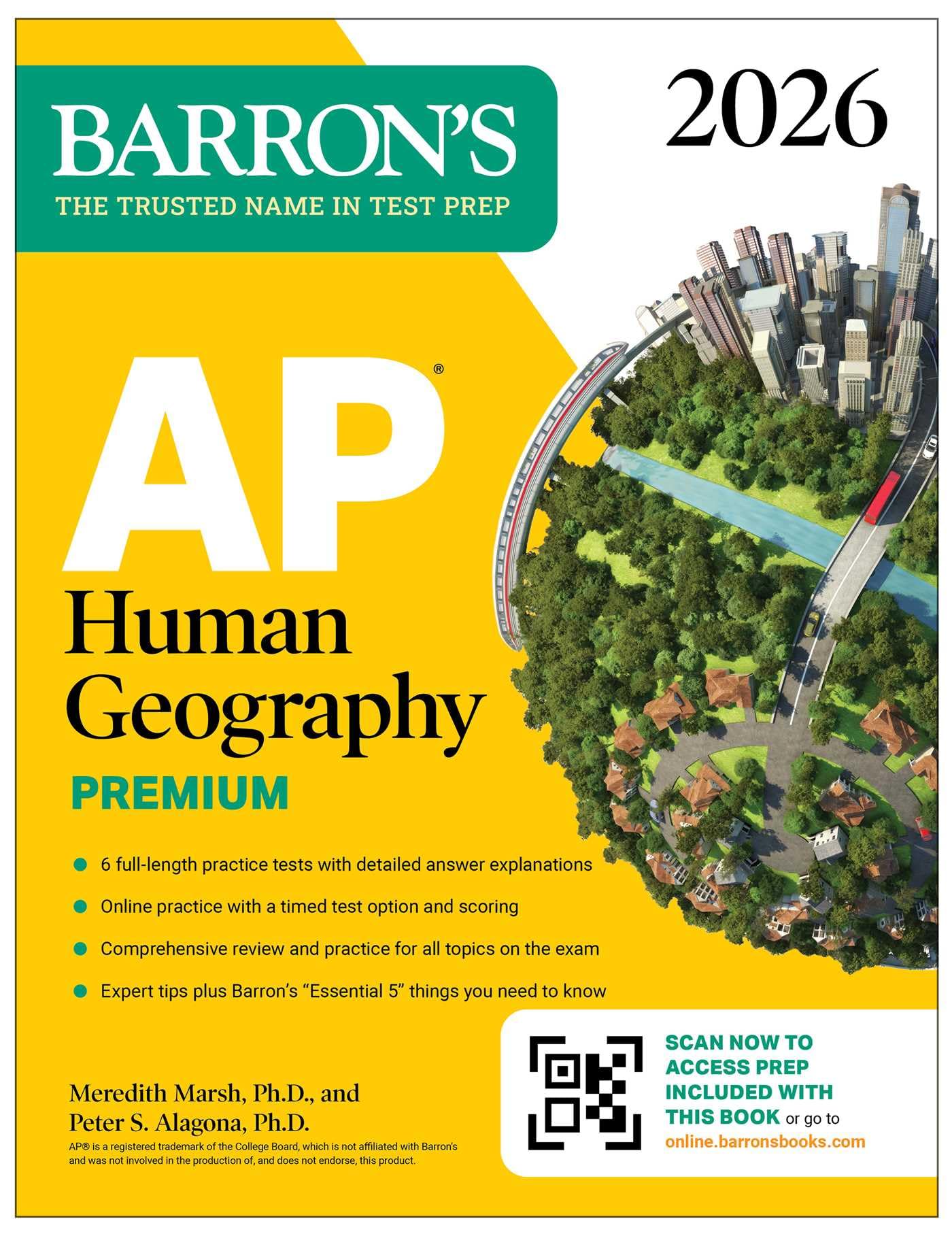 AP Human Geography Premium, 2026: Prep Book with 6 Practice Tests+ Comprehensive Review + Online Practice Social Sciences