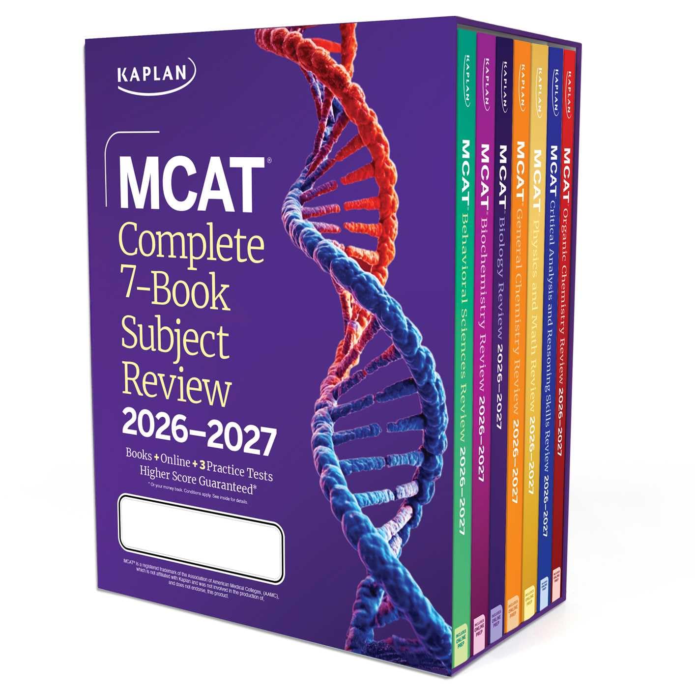 MCAT Complete 7-Book Subject Review 2026-2027, Set Includes Books, Online Prep, 3 Practice Tests Medicine