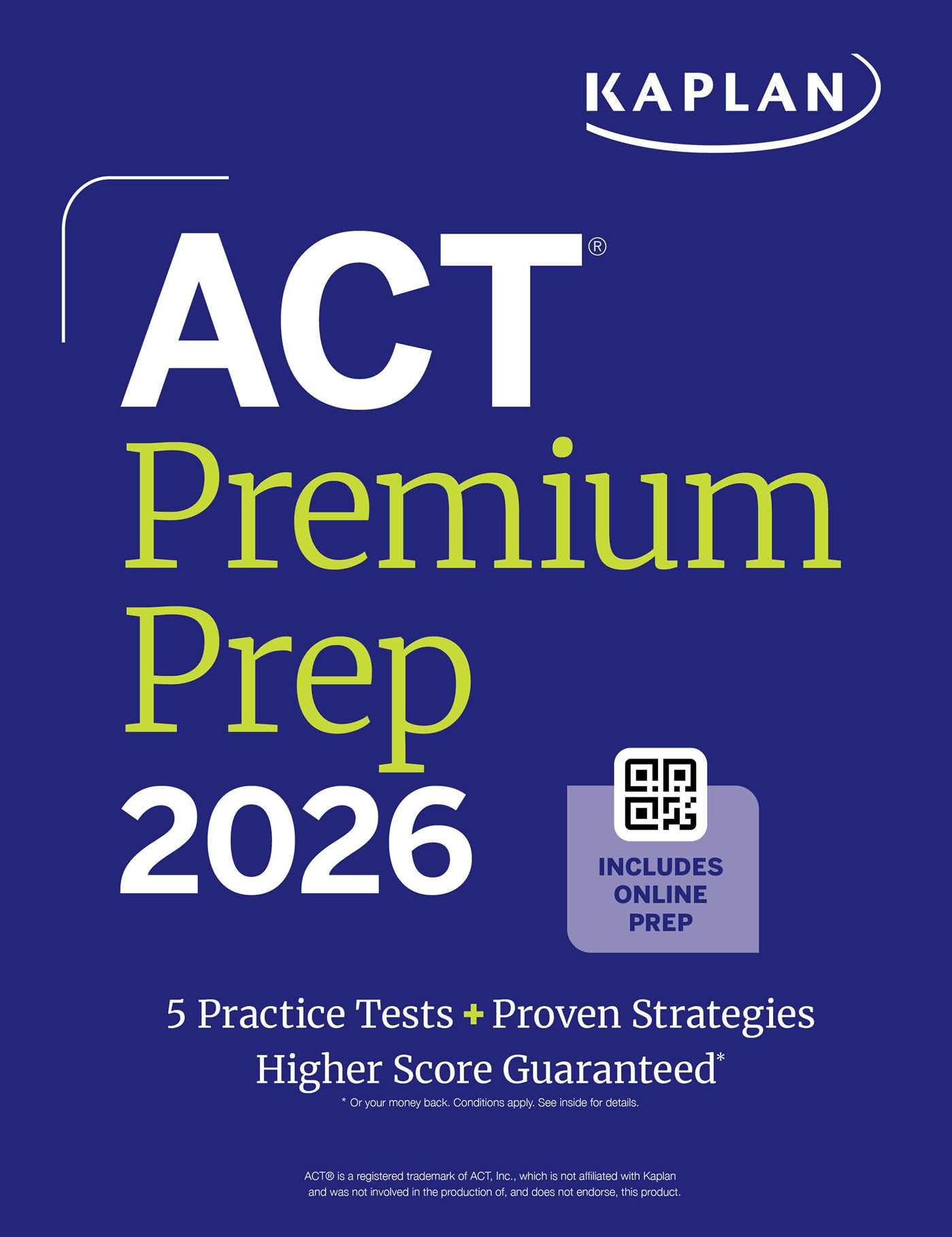 Act Premium Prep 2026: Includes 5 Full Length Practice Tests, 100s of Practice Questions + 1 Year Access to Online Quizzes and Video Instruction Business, Finance & Career