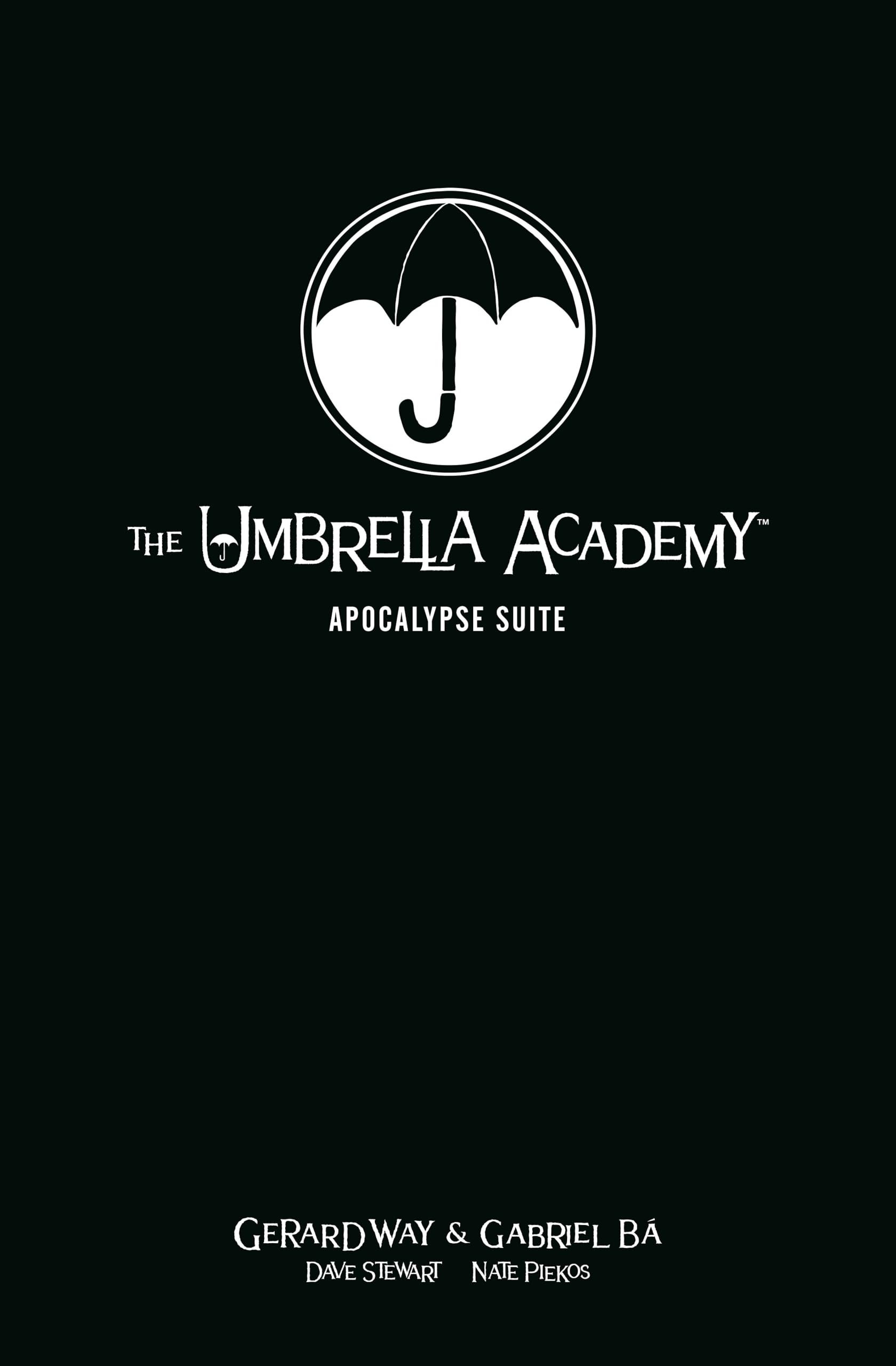 The Umbrella Academy Library Edition Volume 1: Apocalypse Suite Manga