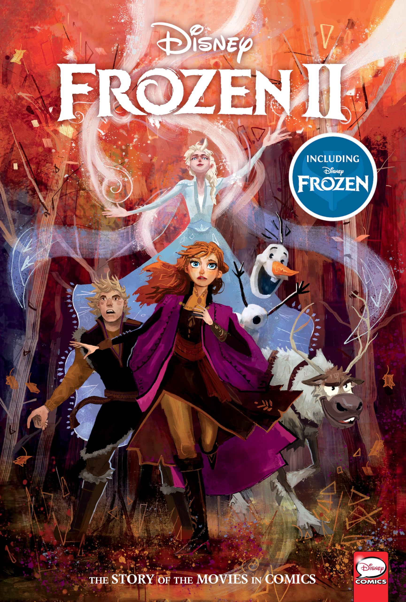 Disney Frozen and Frozen 2: The Story of the Movies in Comics Manga