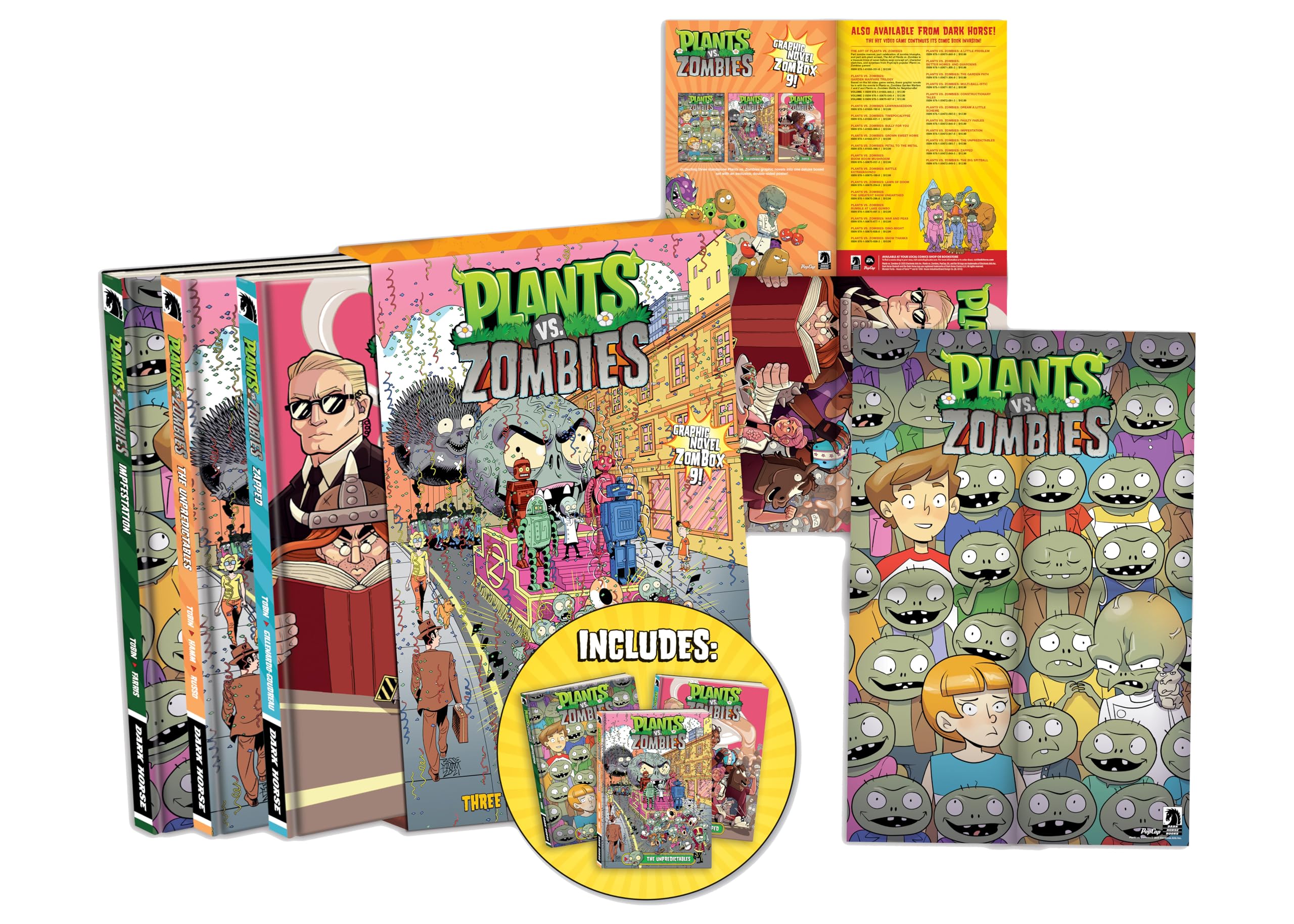 Plants vs. Zombies Boxed Set 9: Plants Vs Zombie: Impfestation / Plants Vs Zombies: the Unpredictables / Plants Vs Zombies: Zapped Manga