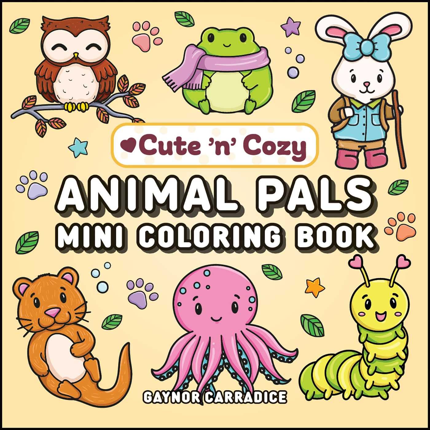 Animal Pals Mini Coloring Book (Cute and Cozy) Hobbies & Crafts