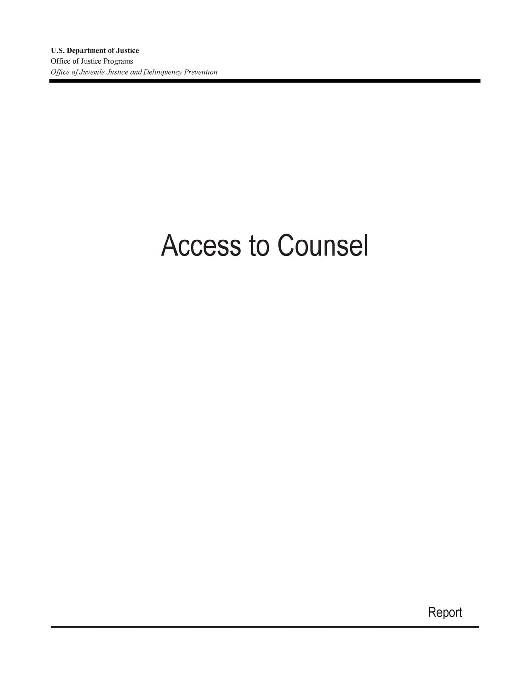Access to Counsel Young adult books