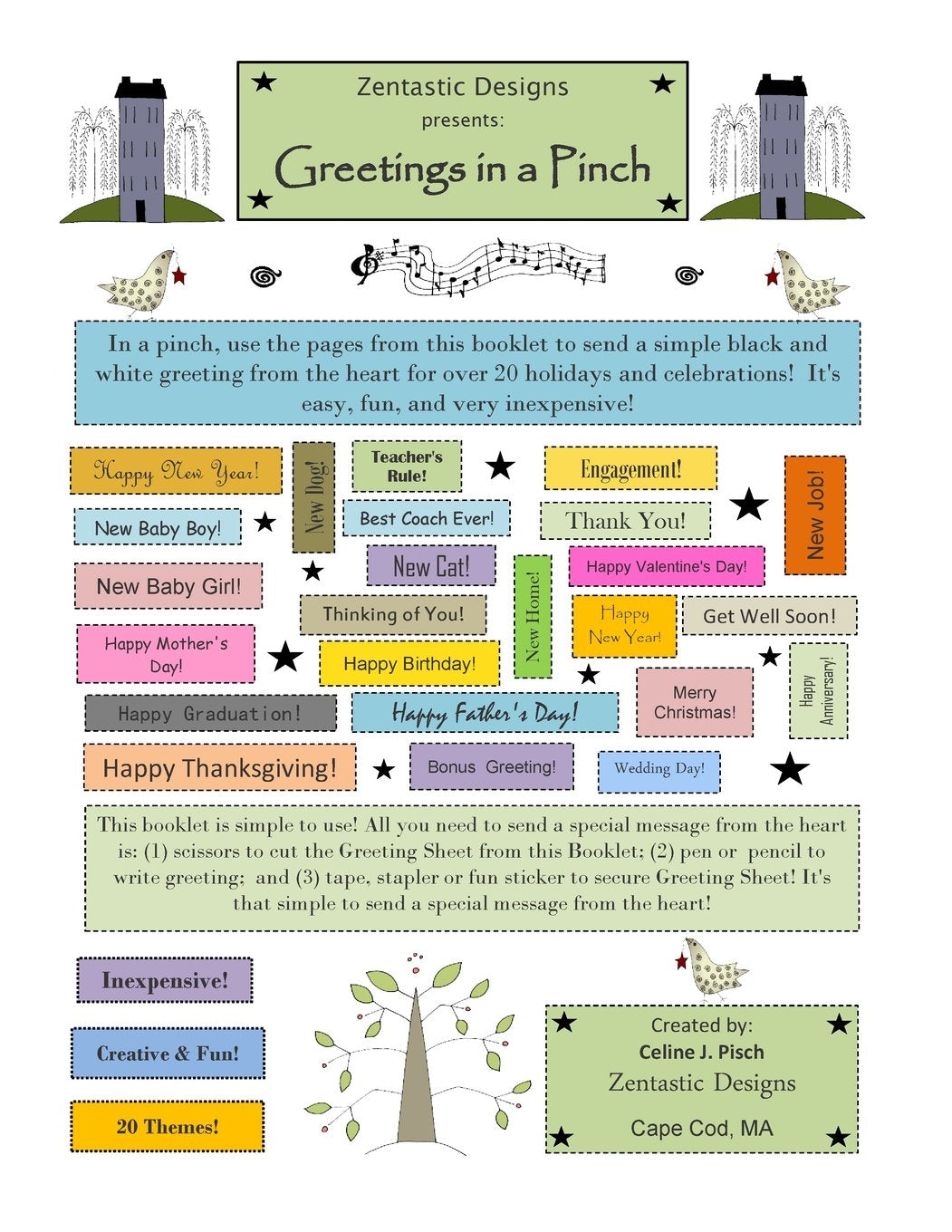 Zentastic Designs Presents: Greetings in a Pinch Film, Art & Culture