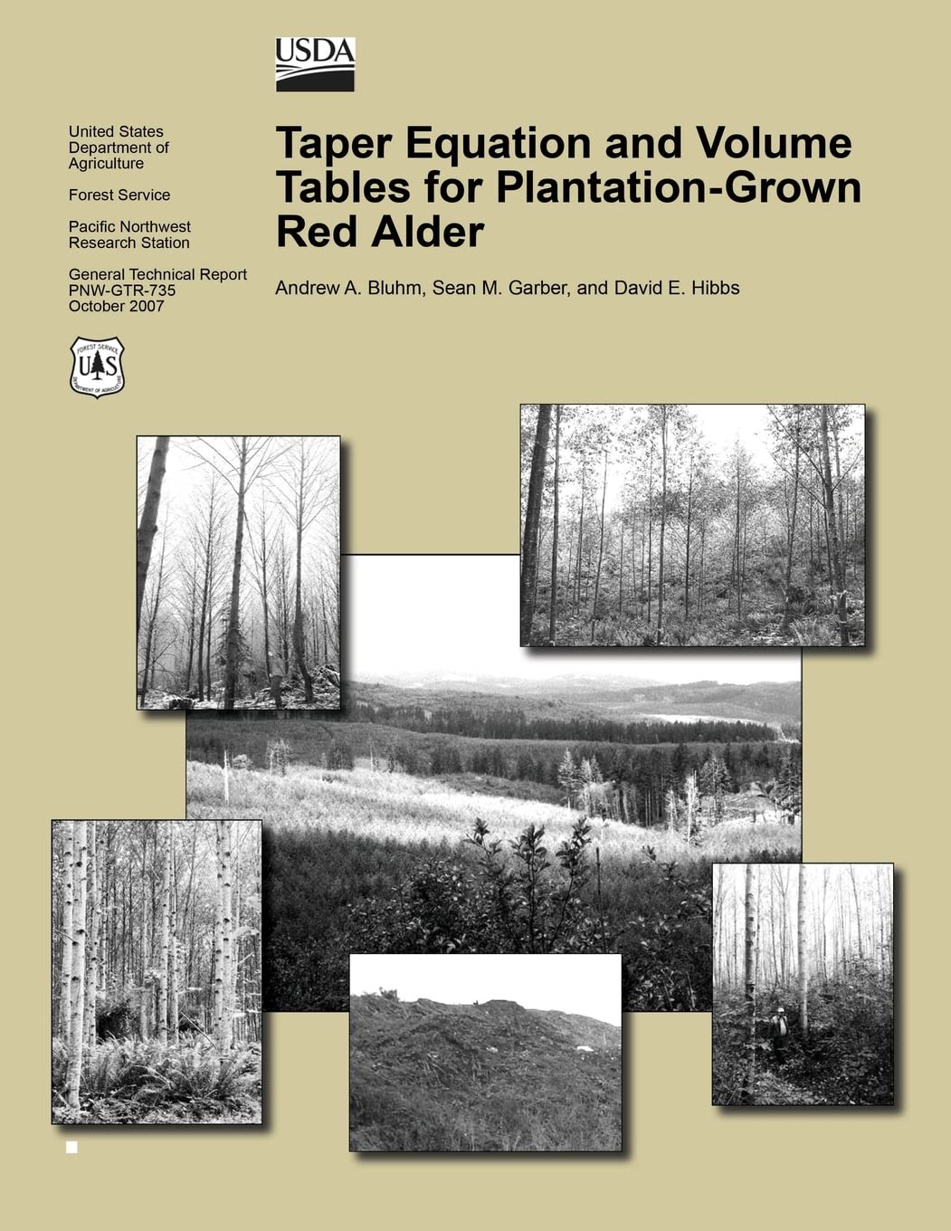 Taper Equation and Volume Tables for Plantation-Grown Red Alder Reference Books