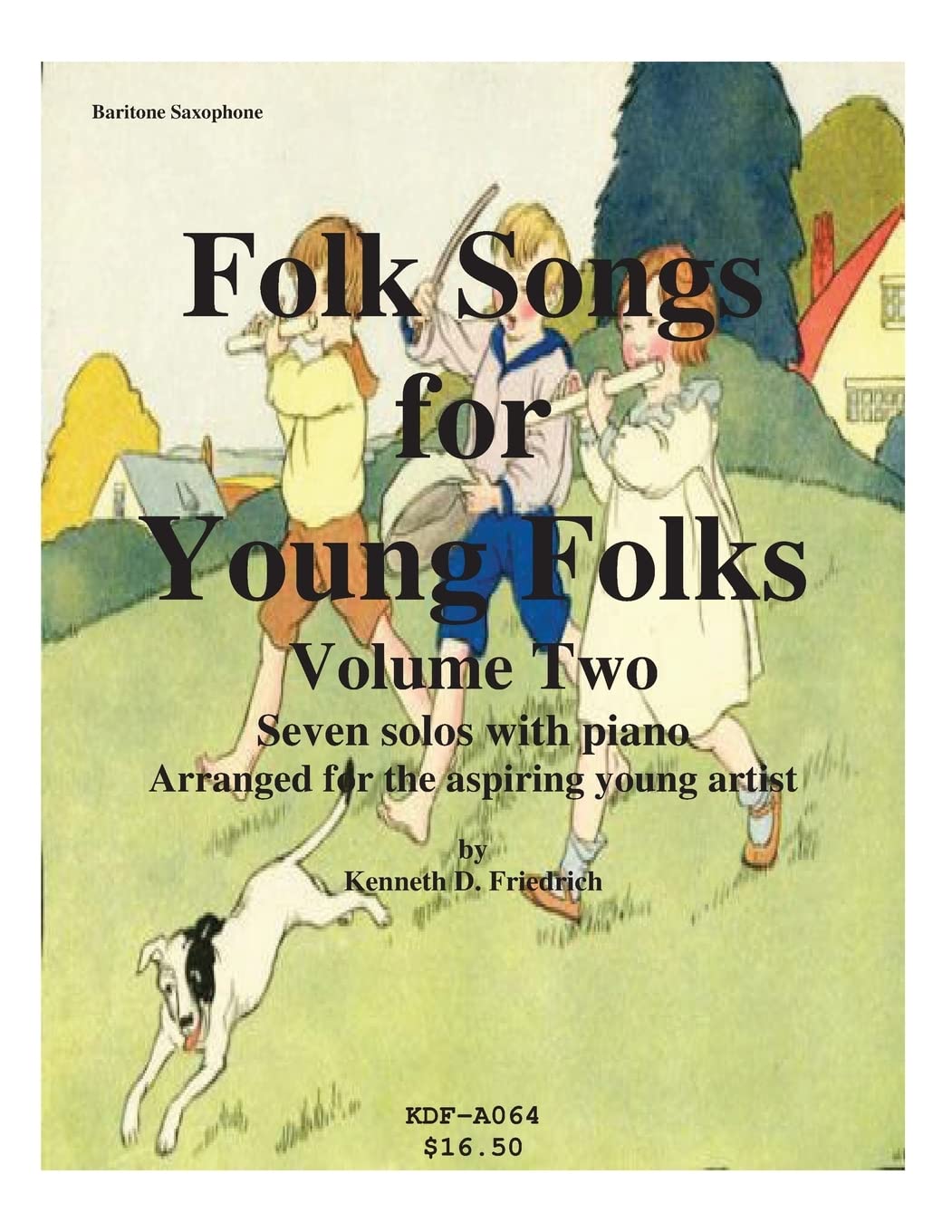 Folk Songs for Young Folks, Vol. 2 - baritone saxophone and piano Sheet Music