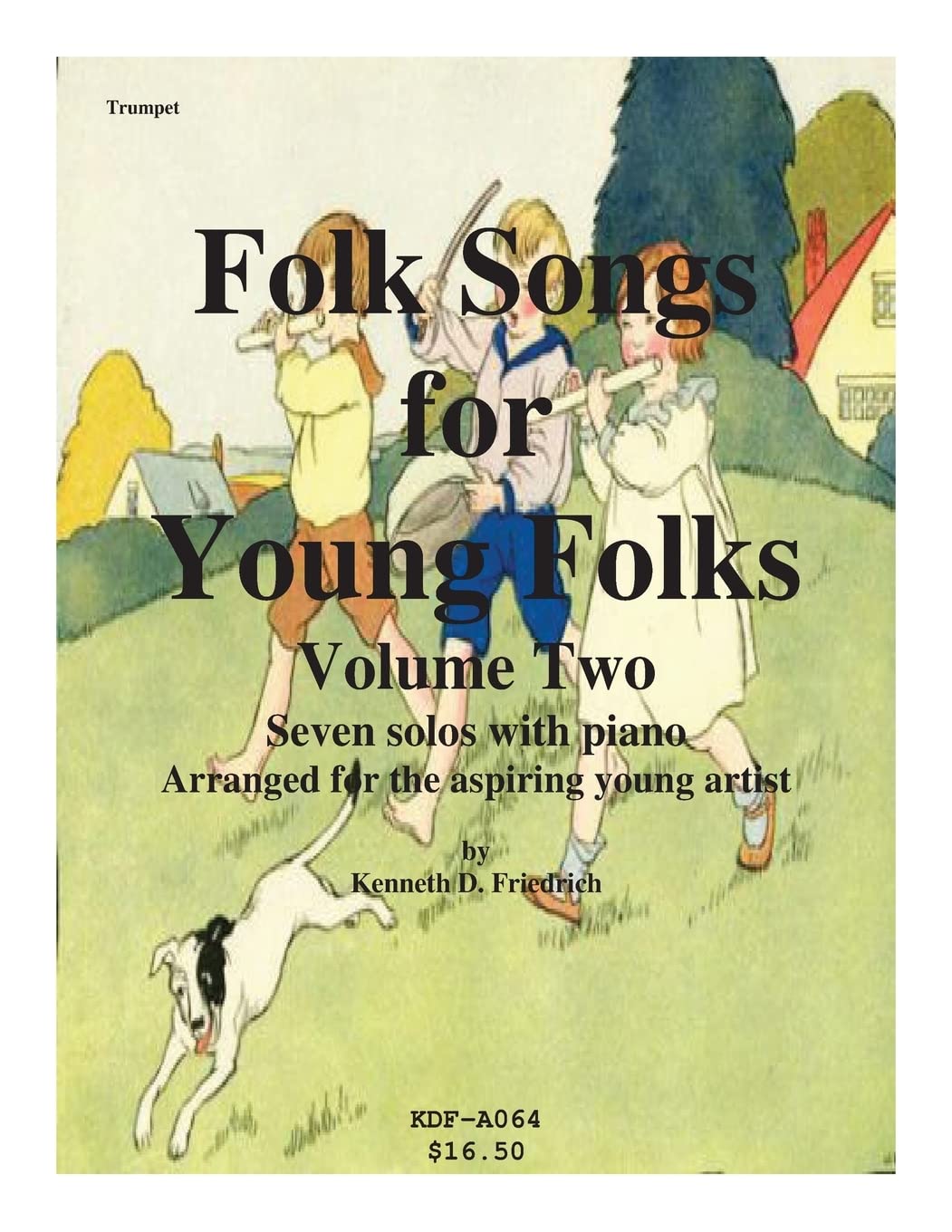 Folk Songs for Young Folks, Vol. 2 - trumpet and piano Sheet Music