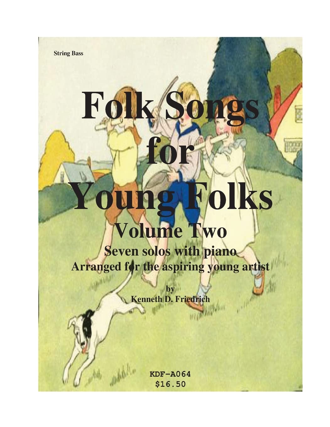 Folk Songs for Young Folks, Vol. 2 - string bass and piano Sheet Music