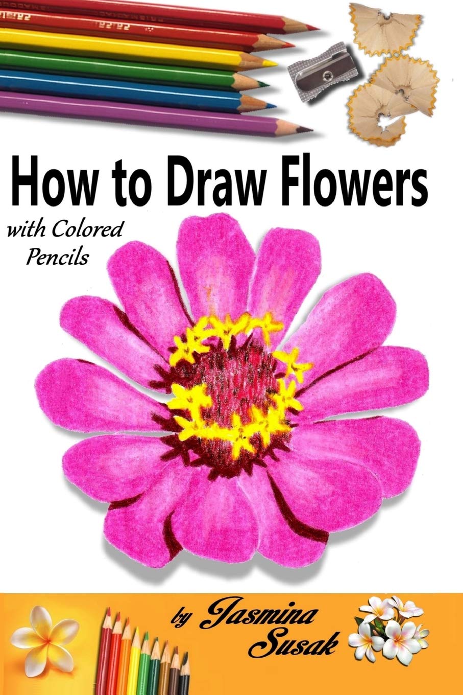 How to draw flowers: with colored pencils Arts & Music
