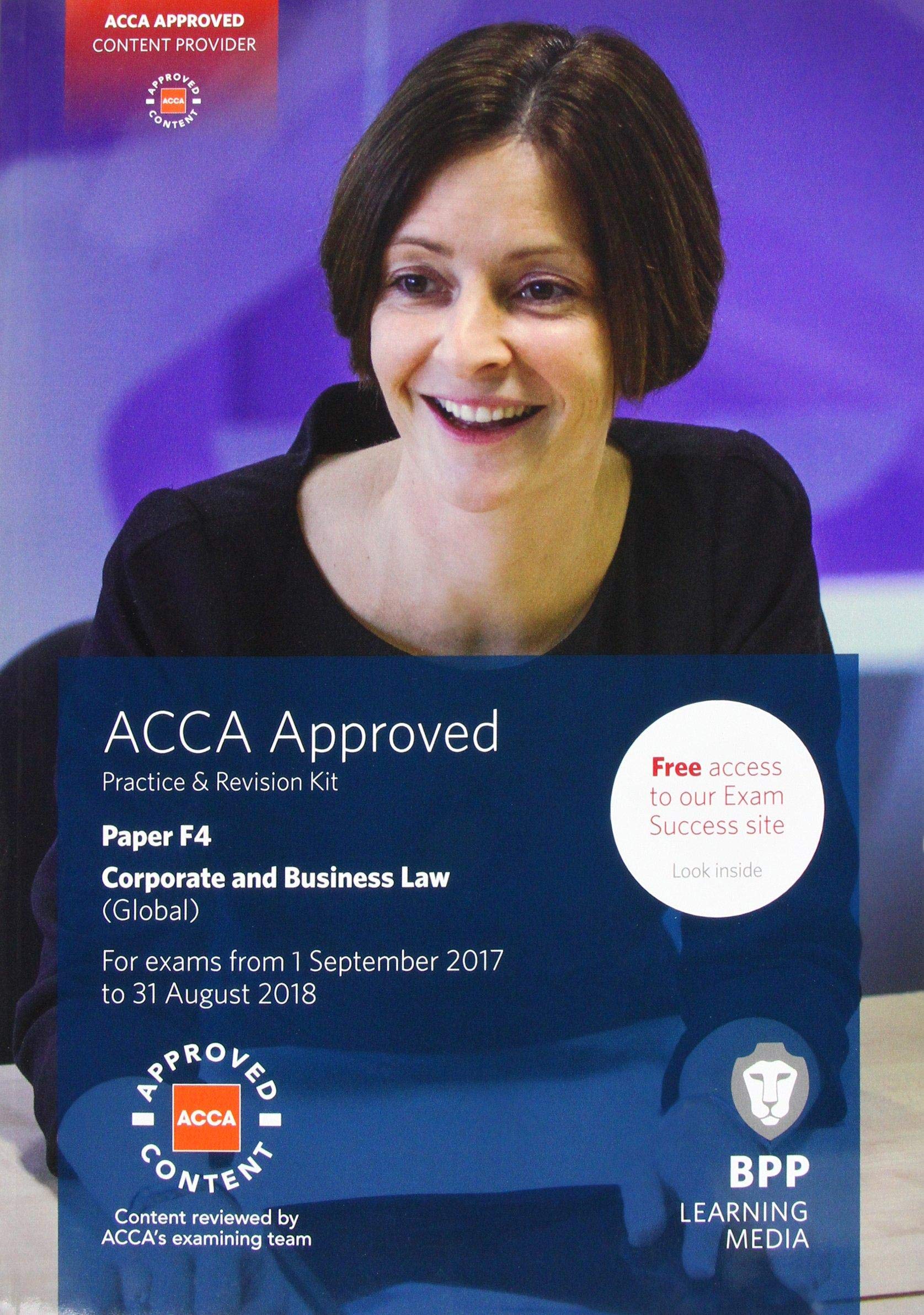 ACCA F4 Corporate and Business Law (English): Study Text Books