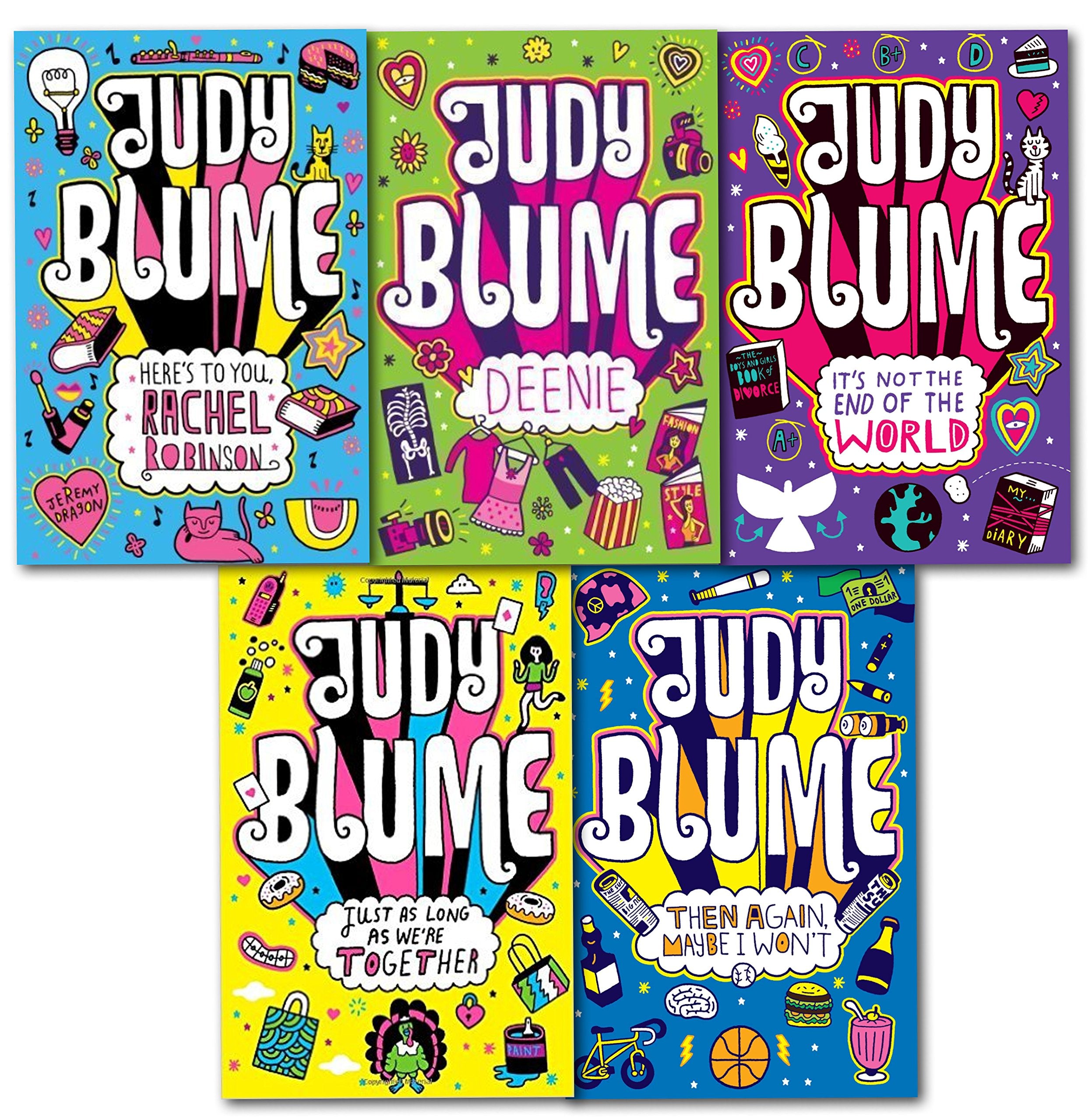 Judy Blume Children Collection 5 Books Set (Then Again Maybe I Wont, It S Not the End of the World, Just As Long As We Re Together, Deenie) book