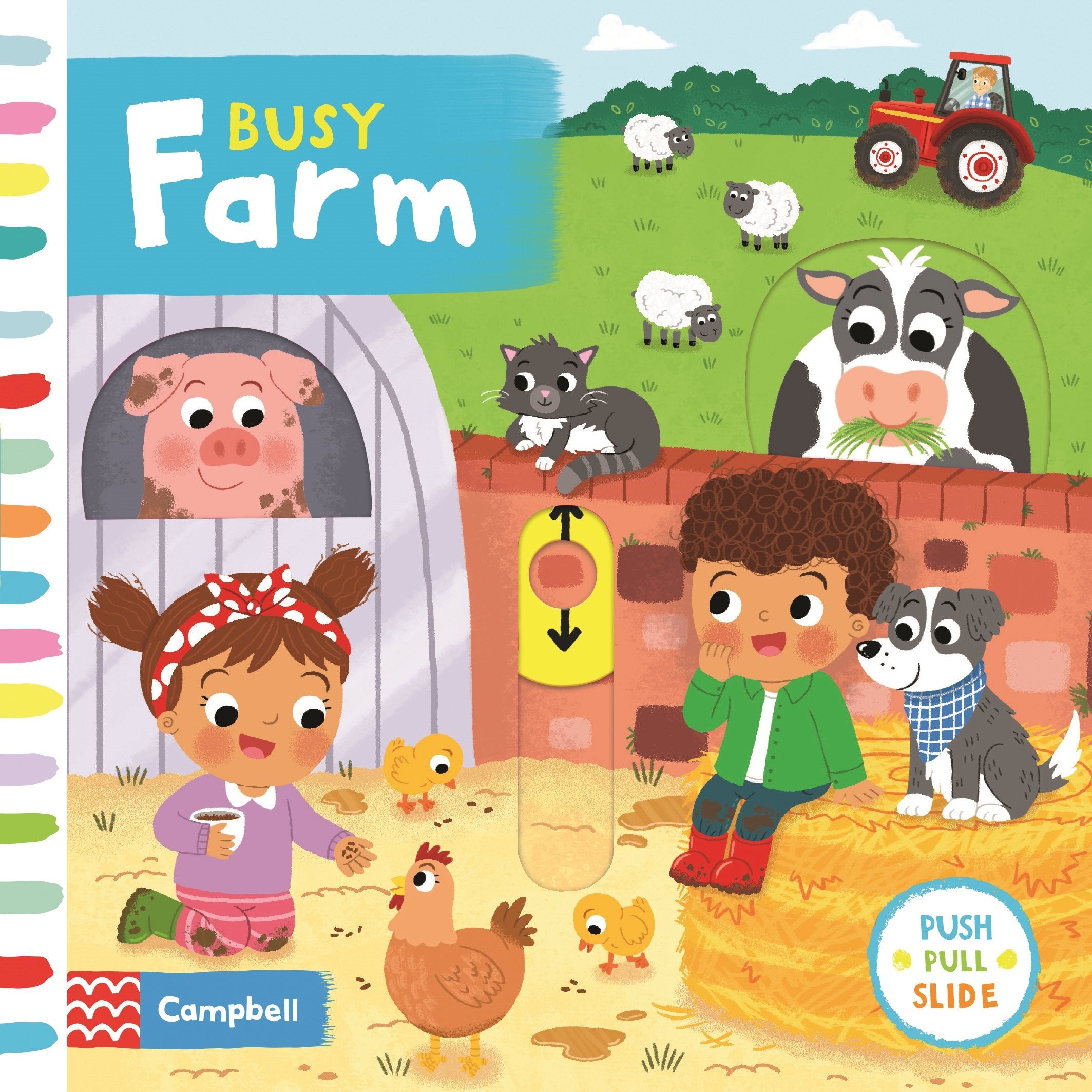 Busy Farm: A Push, Pull, Slide Book (Campbell Busy Books) Parents & Children