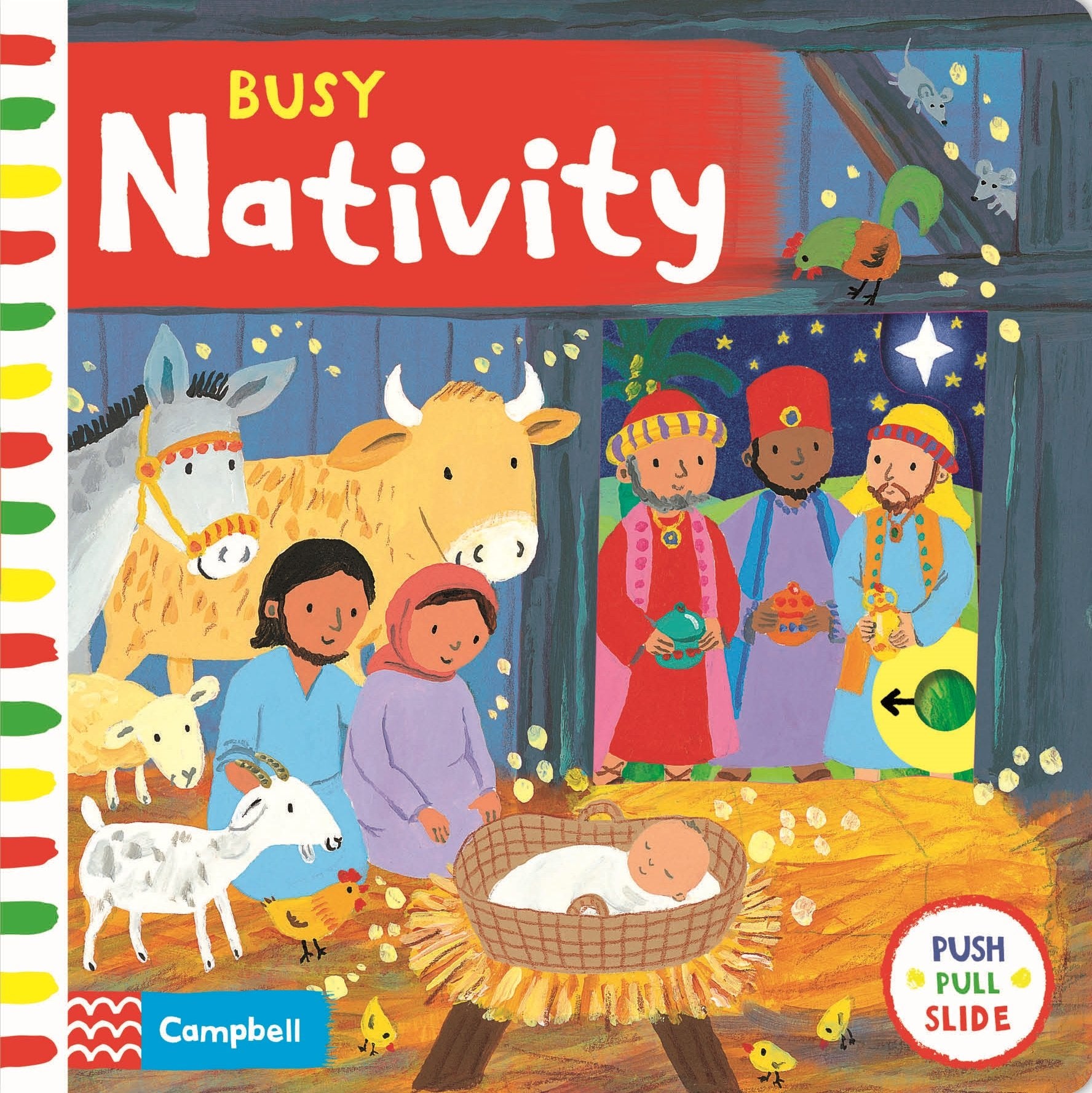 Busy Nativity: A Push, Pull, Slide Book – the Perfect Christmas Gift! (Campbell Busy Books) Parents & Children