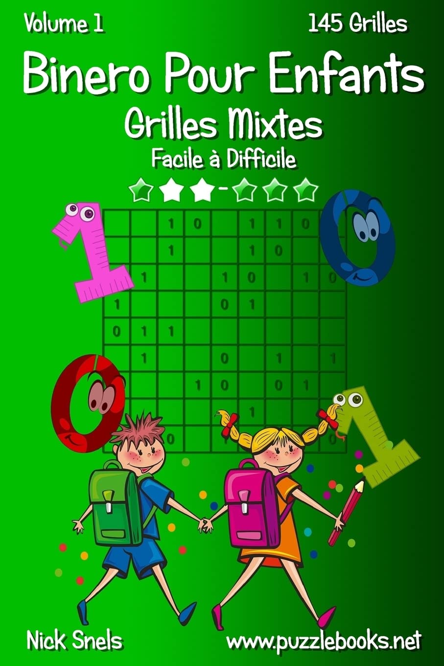 Binero Pour Enfants Grilles Mixtes - Facile à Difficile - Volume 1 - 145 Grilles Leisure & Fun