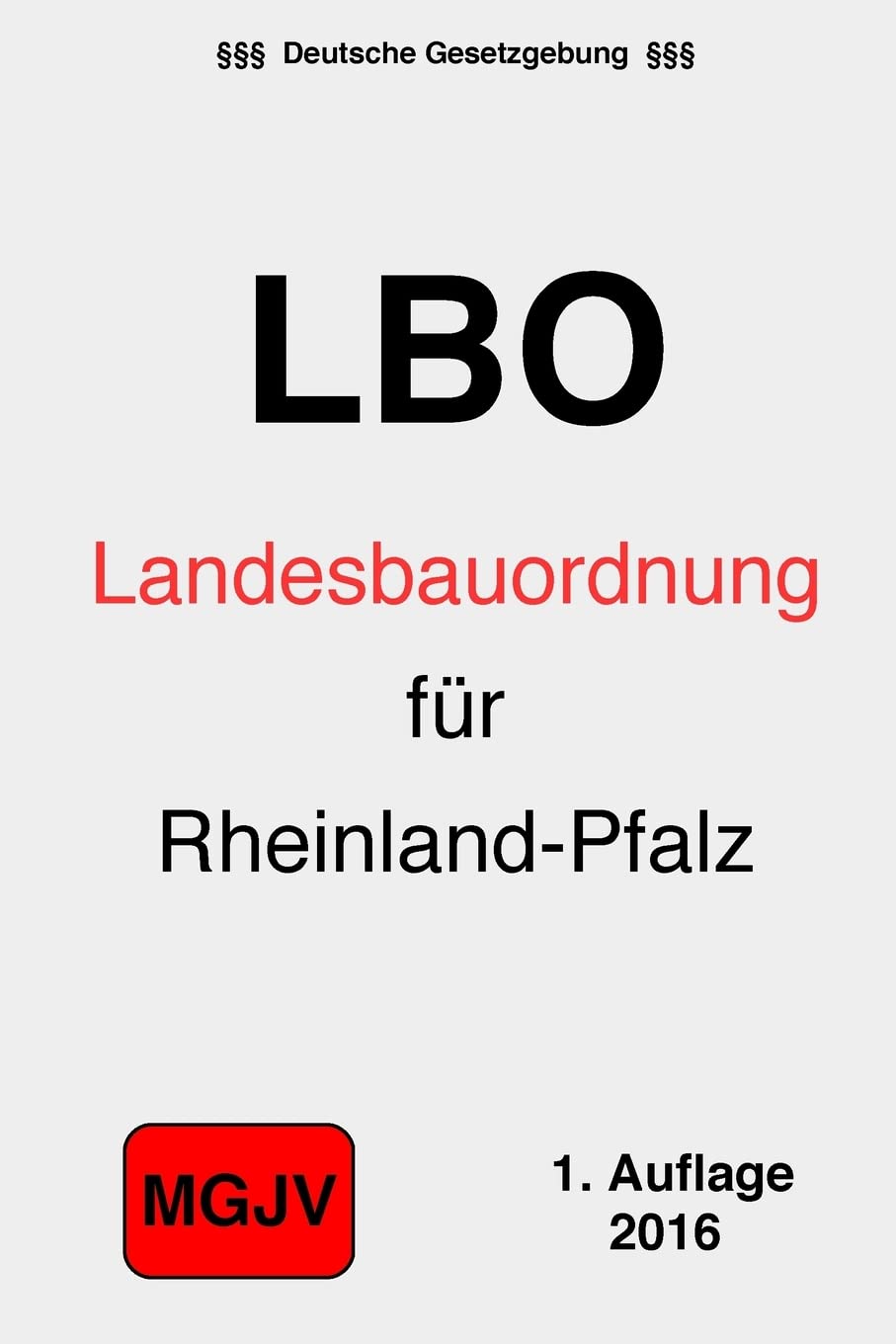Landesbauordnung Rheinland-Pfalz Law