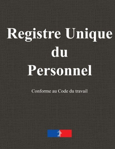 Registre unique du personnel book