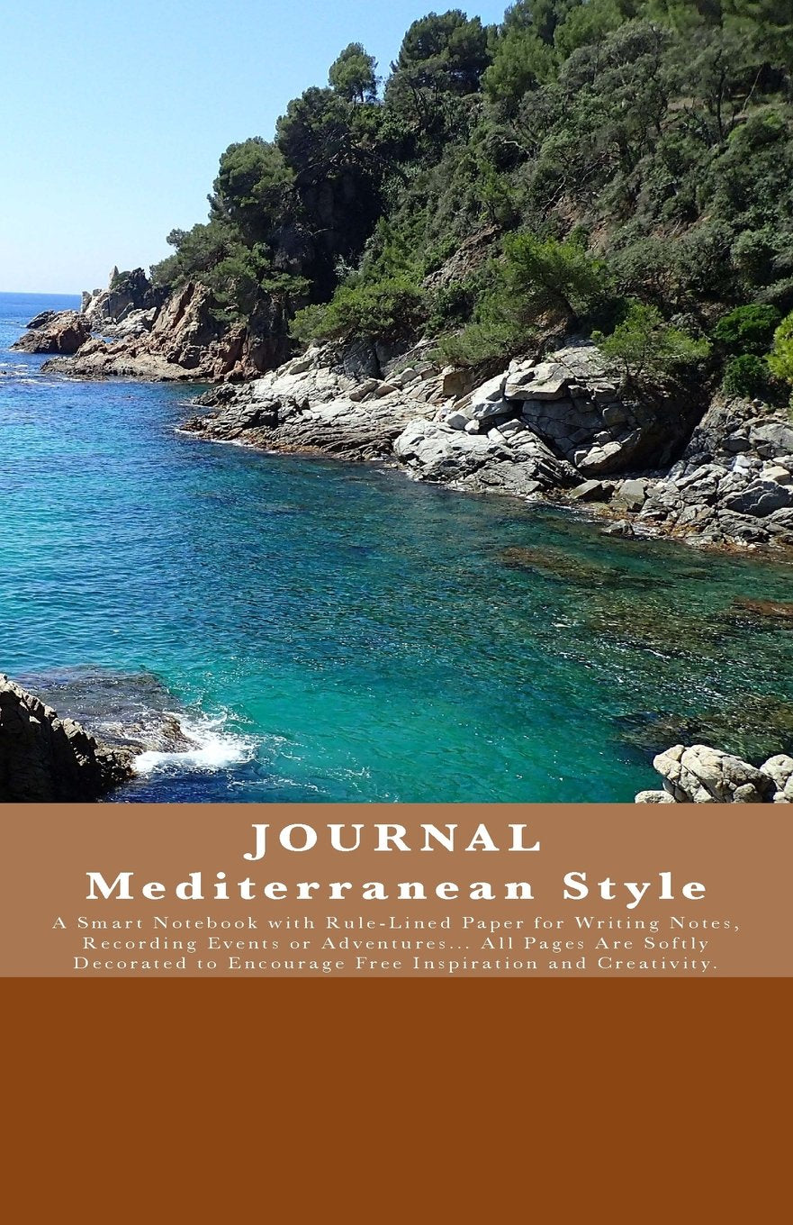 JOURNAL Mediterranean Style: Log Book / Travel Journal / Diary / Notebook – Unique Design Travel