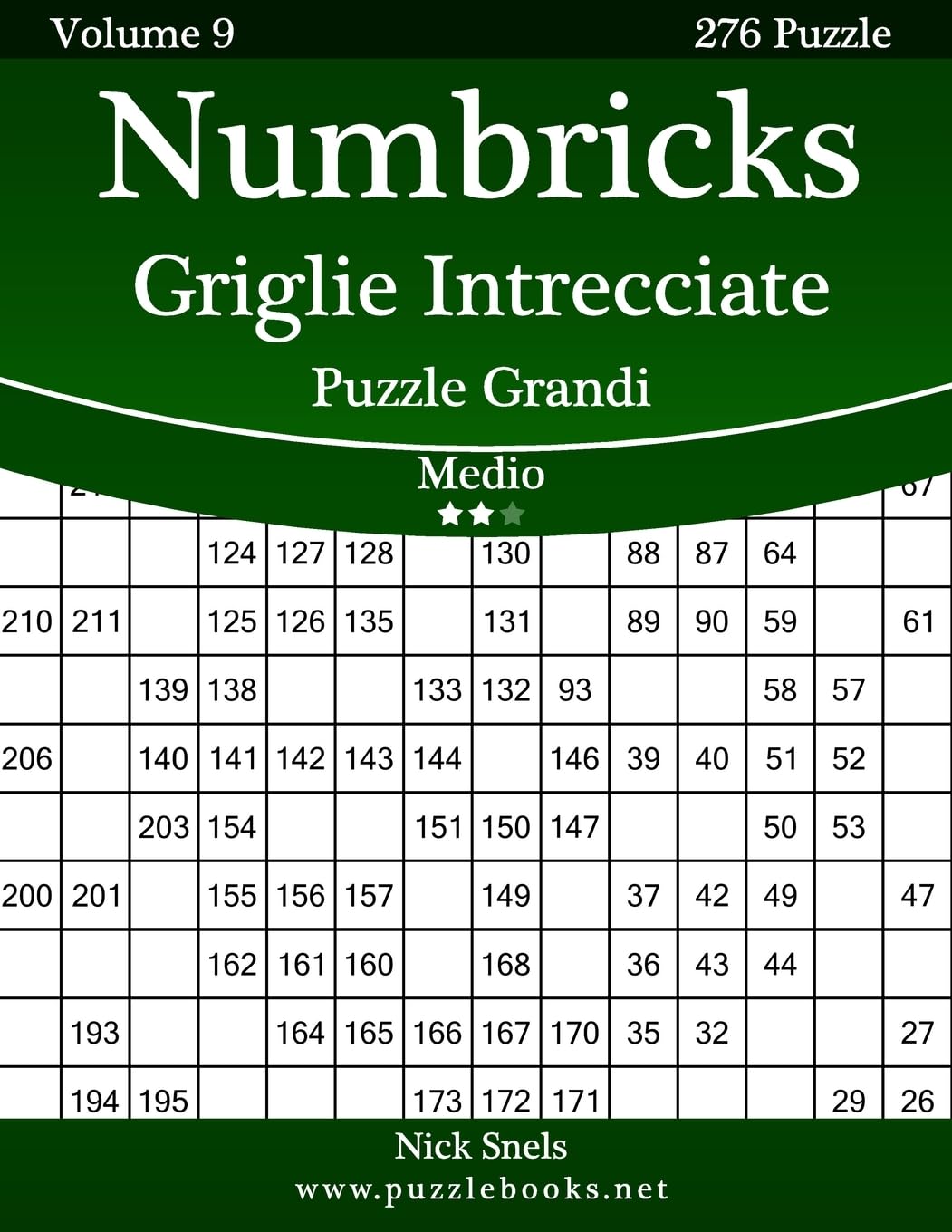 Numbricks Griglie Intrecciate Puzzle Grandi - Medio - Volume 9 - 276 Puzzle Leisure & Fun