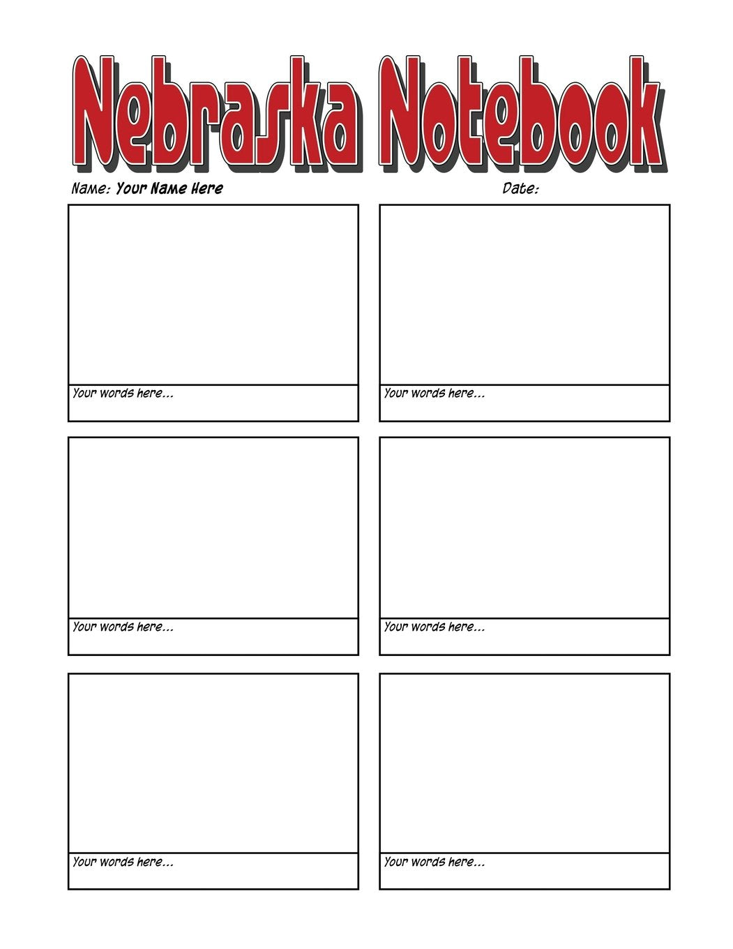 Nebraska Notebook - Amazing Nebraska Notebook, Journal or Sketchbook: Worlds Greatest Blank Nebraska Notebook, Journal, Sketchbook or Panelbook Hobbies & Crafts