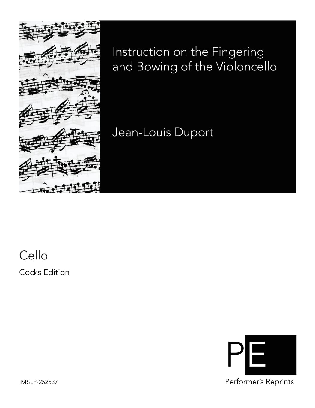 Instruction on the Fingering and Bowing of the Violoncello Sheet Music